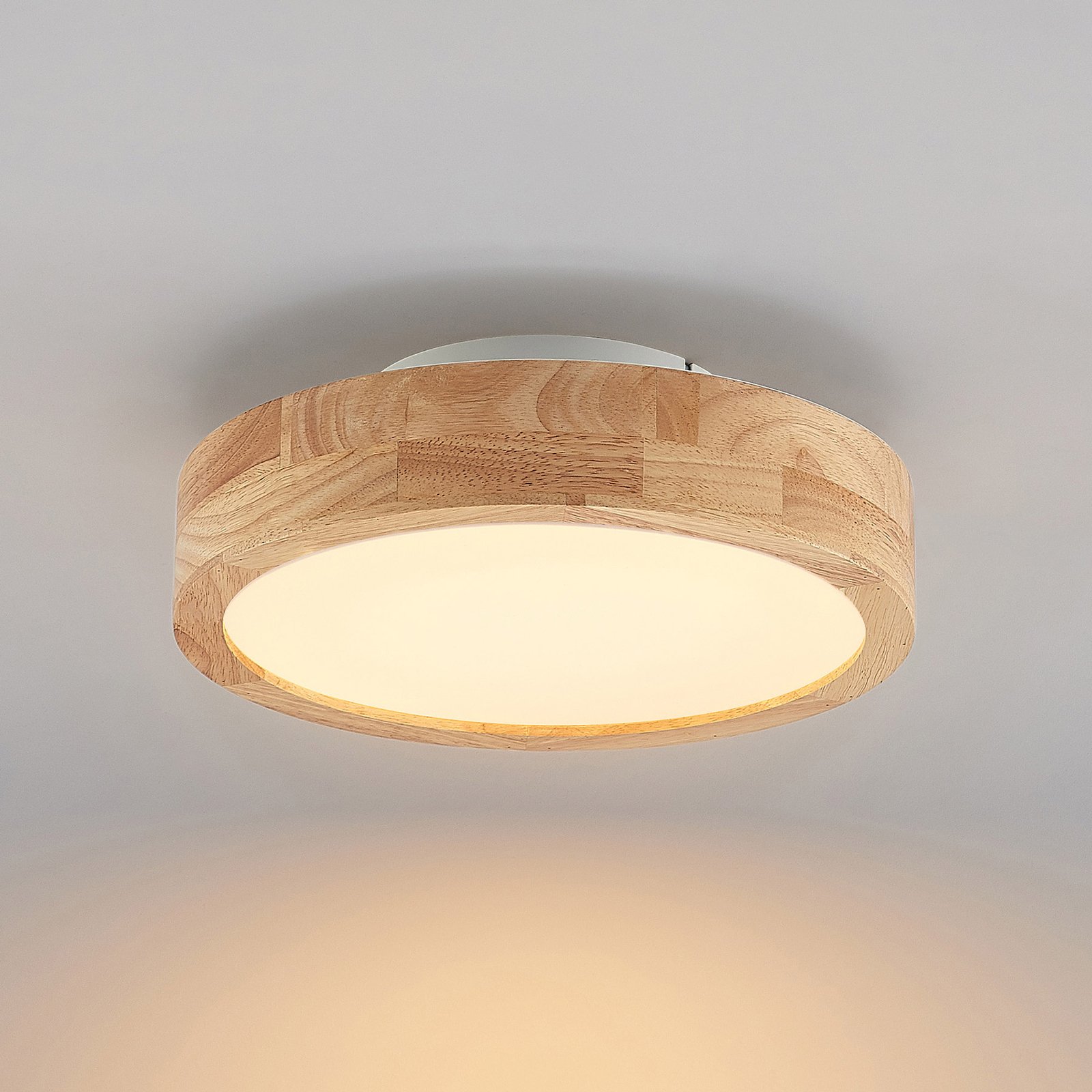 Lanira LED Lámpara de Techo Ø30 Oak - Lindby