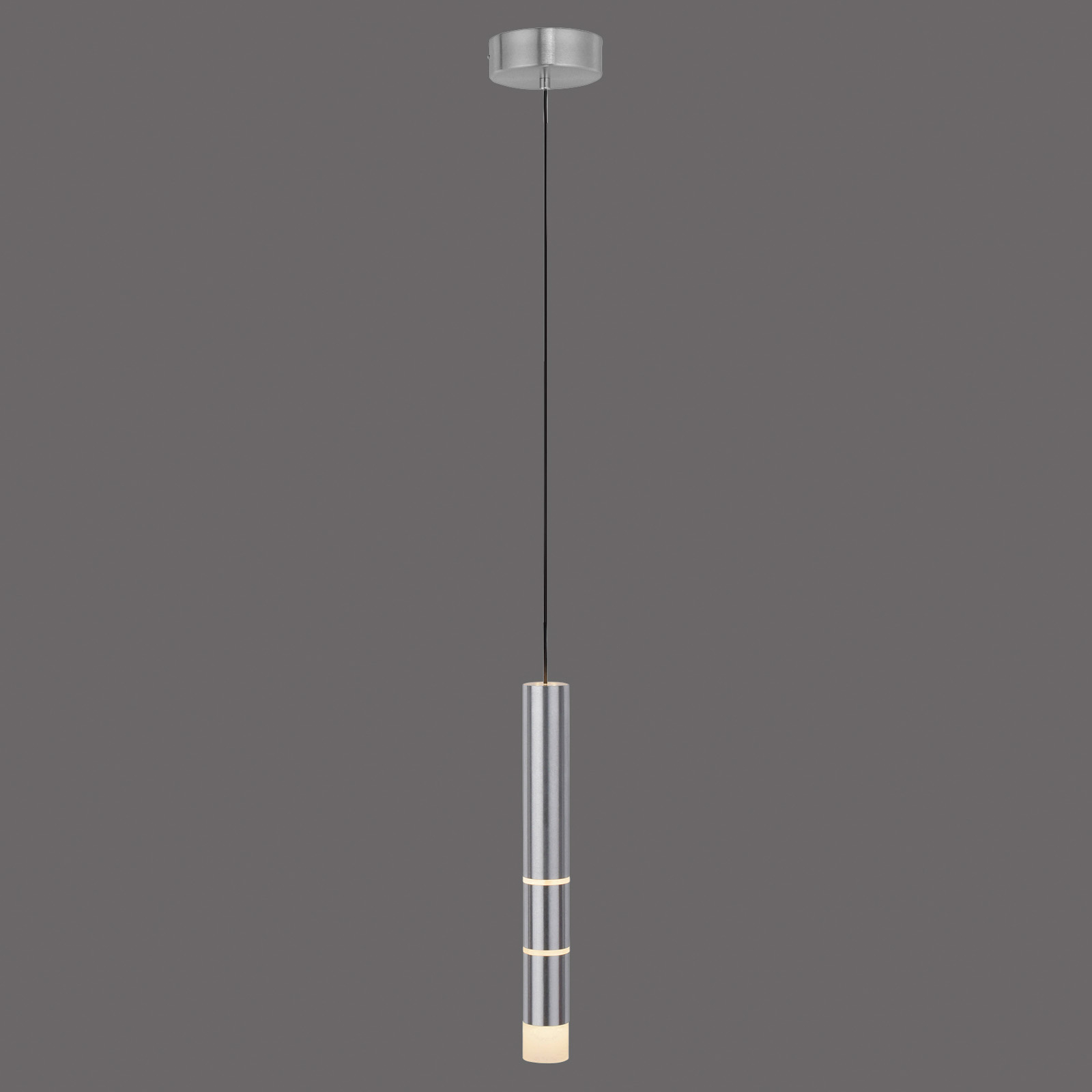 PURE Vega LED függő lámpa, egy henger, alumínium