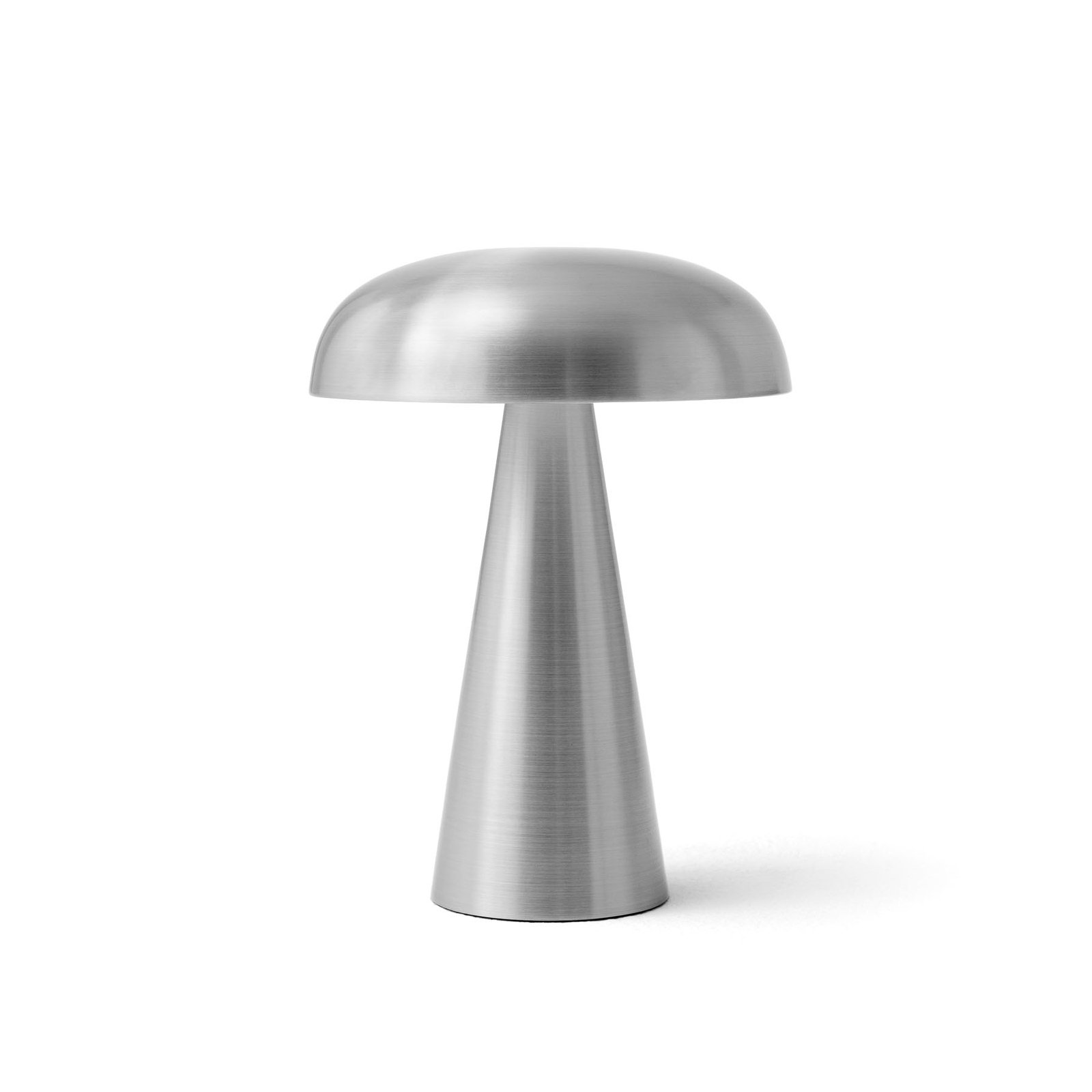 &Tradycyjna akumulatorowa lampa stołowa Como SC53, w kolorze aluminium