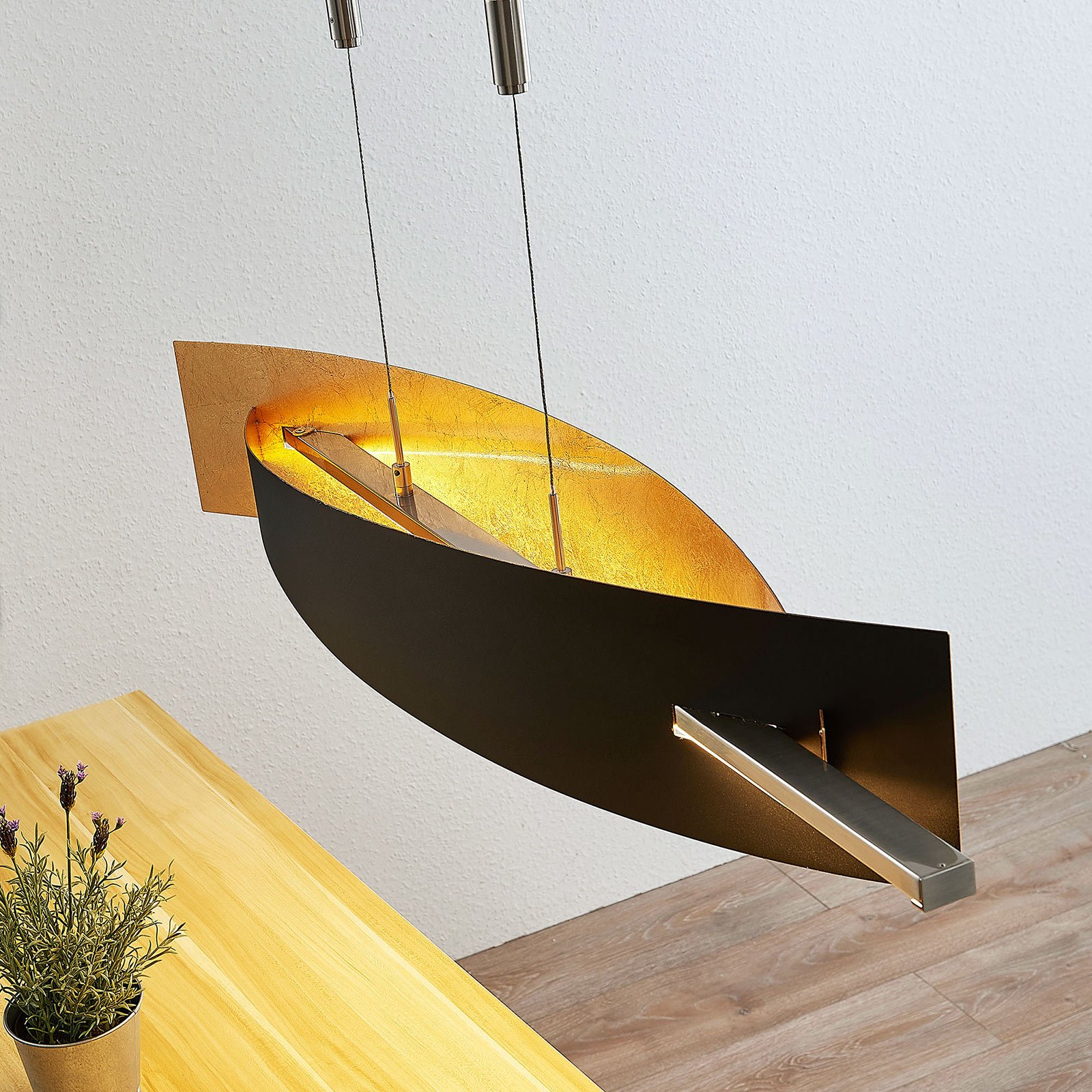 Marija Pendant L100 Black/Gold - Lucande