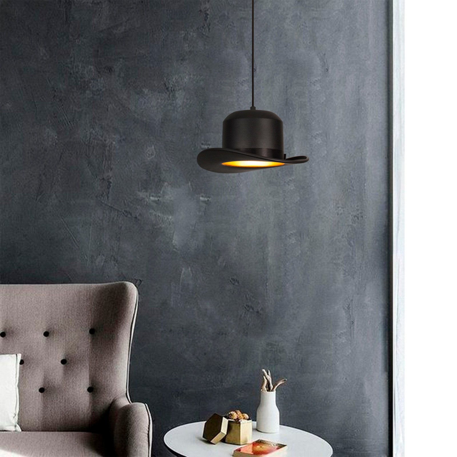 Opviq Lampă suspendată Sivani MR-992 1 bec Ø30cm negru - Camera de zi / sufragerie - modern - Metal