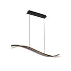 Alevia LED hanglamp, zwart/goud, CCT - Lucande