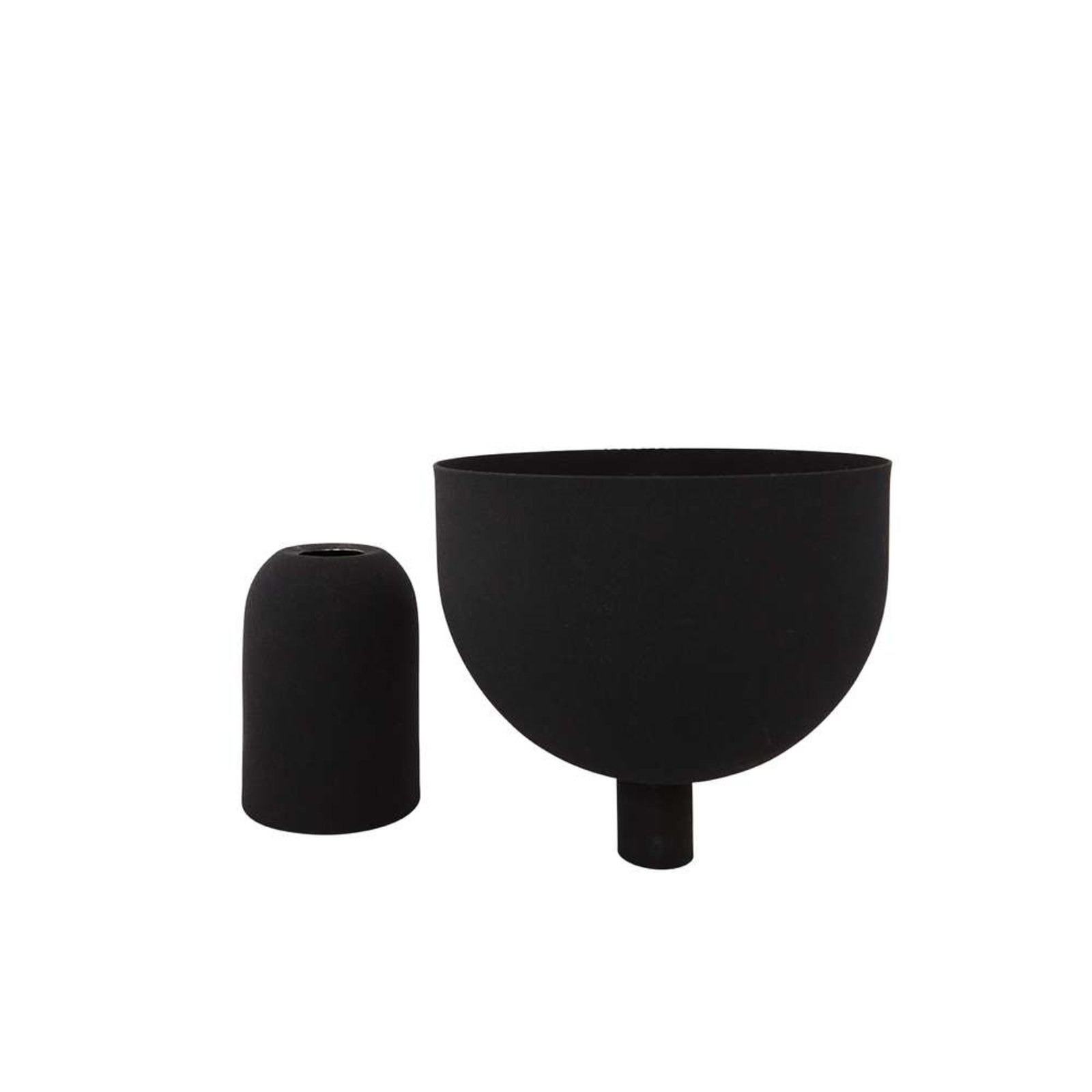 Torus Plant Pot Ø22 Black/Black - AYTM