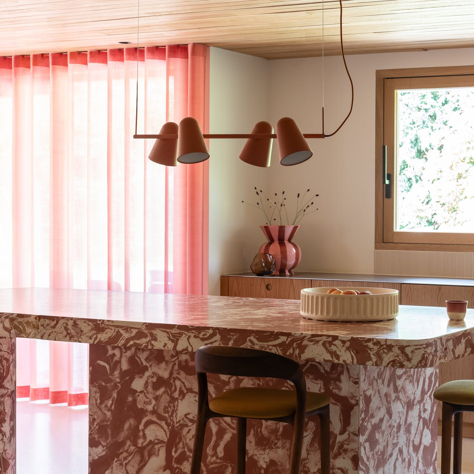 IT'S ABOUT ROMI hanglamp Salamanca, terra, lengte 80 cm