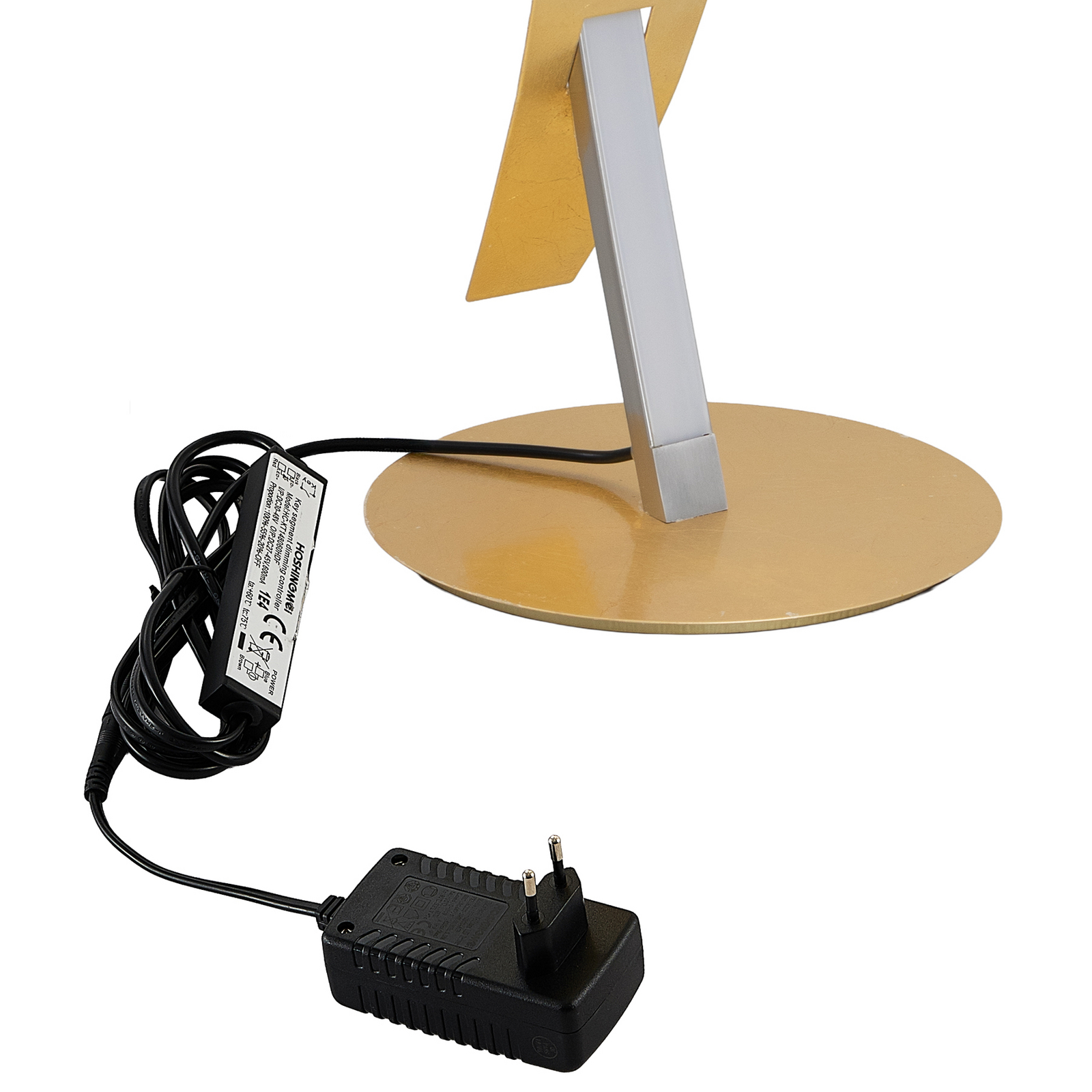 Lucande LED-gulvlampe Marija, gullfarget, dimbar, 140 cm Lucande LED-gulvlampe Marija, gullfarget, dimbar, 140 cm