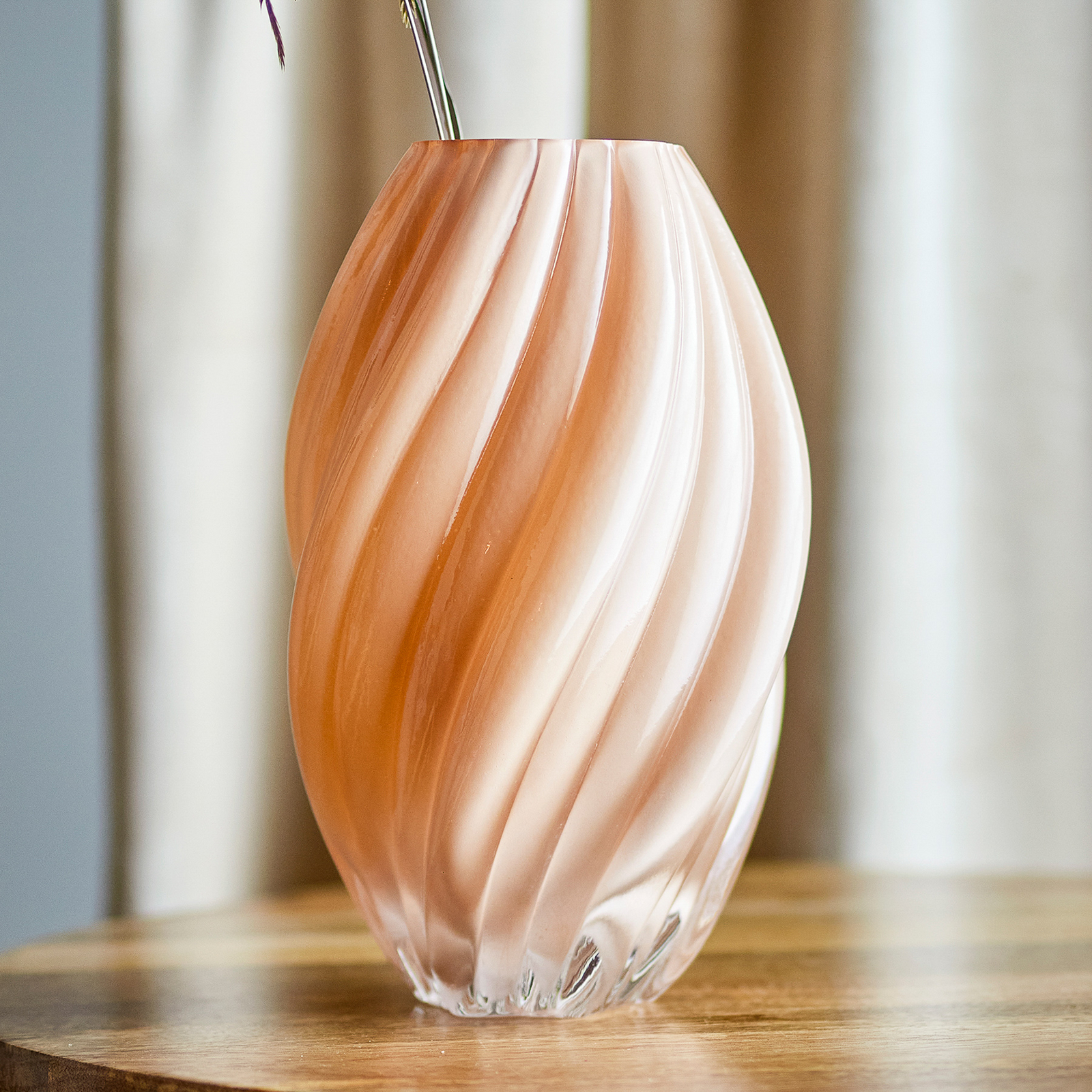 Vase Kanji, couleur naturelle, hauteur 30 cm, verre - Bloomingville Vase Kanji, couleur naturelle, hauteur 30 cm, verre - Bloomingville