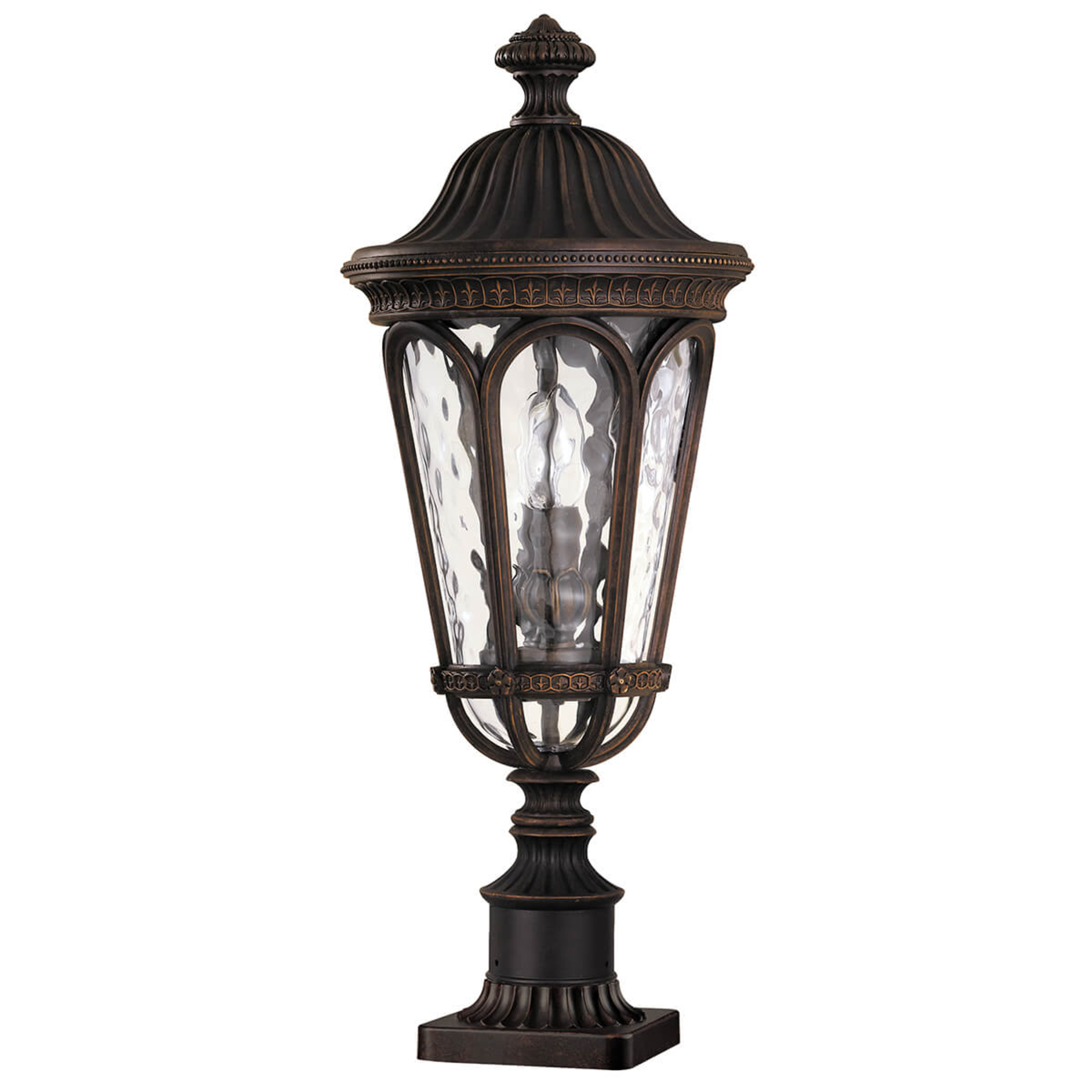FEISS Exclusive Regent Court pillar light, die-cast aluminium, glass, E14, 60 W, energy efficiency: A++, W: 21.6 cm, H: 50.5 cm