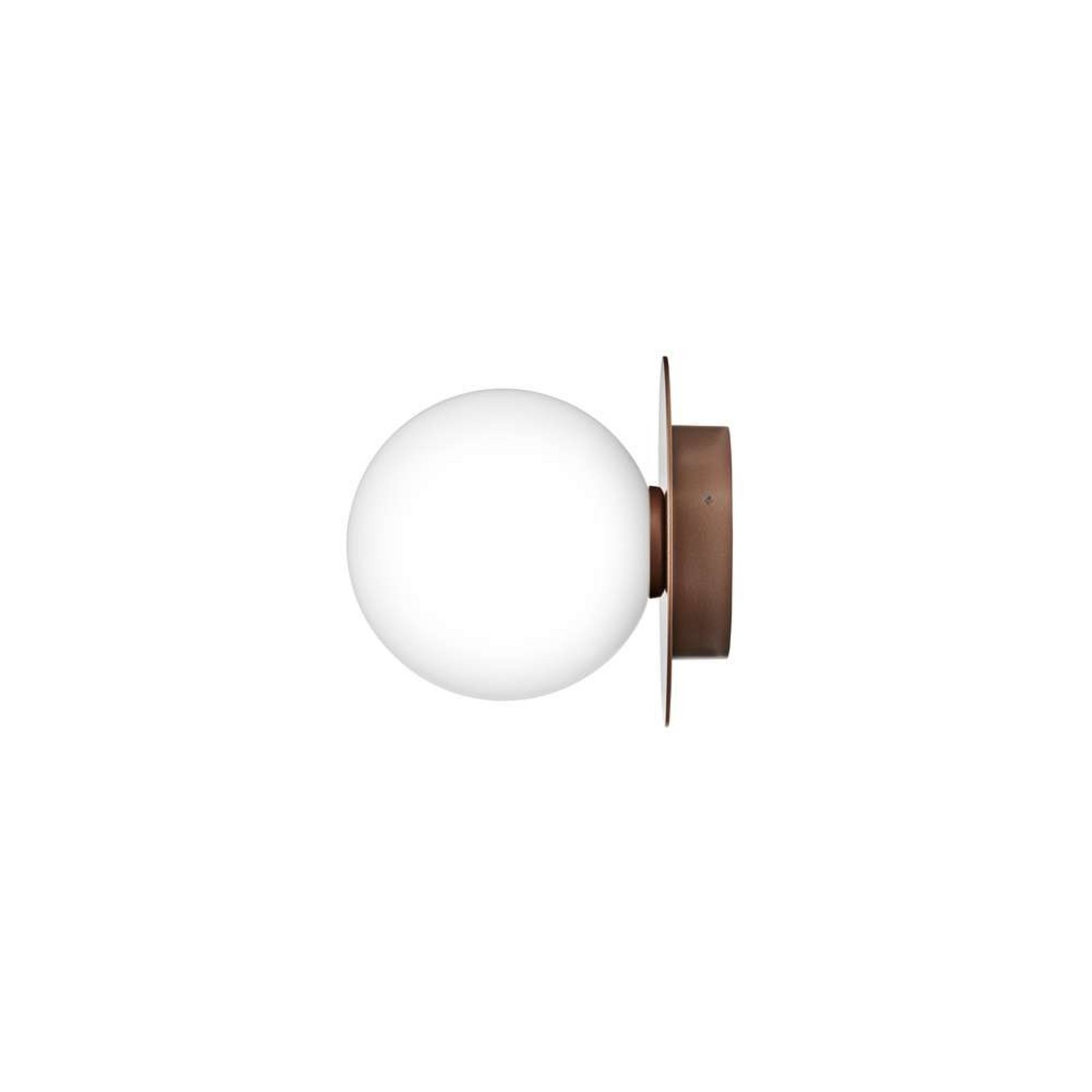 Nuura buitenwandlamp Liila, Ø 16 cm, brons/opaak