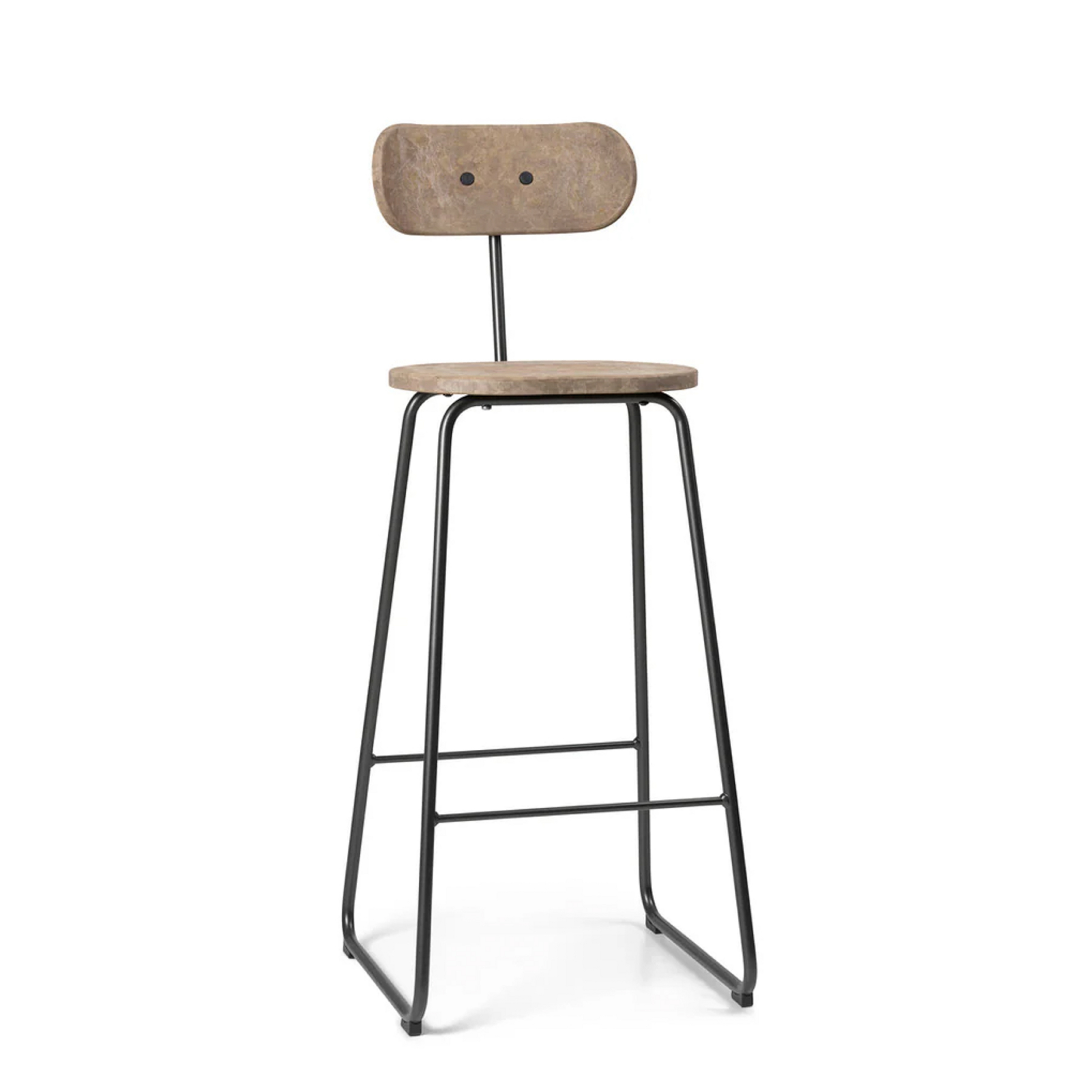 Cadeira Earth Backrest, bege, aço, altura 99 cm - Mater