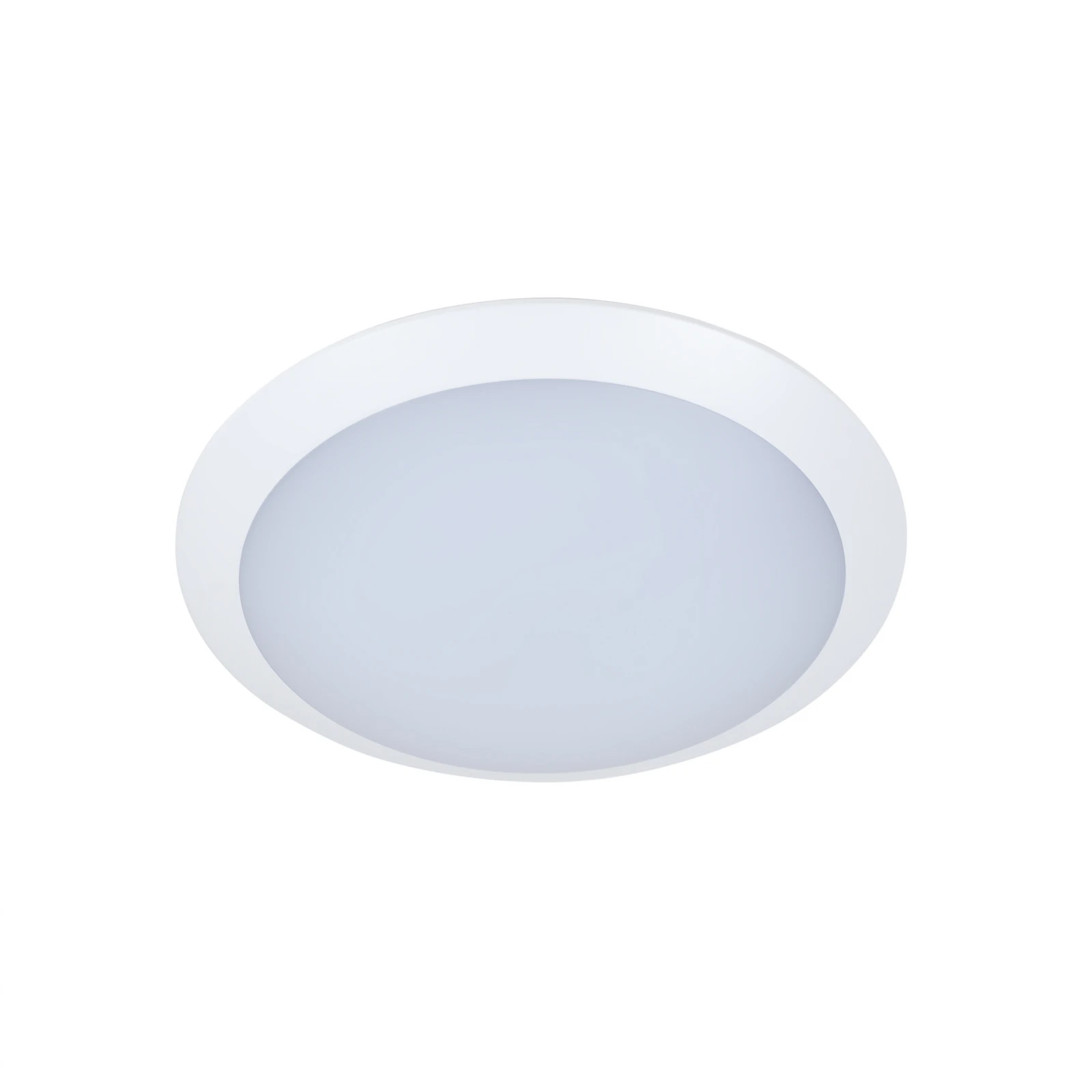 Lindby LED-Außendeckenlampe Naira, weiß, Sensor, 30 cm, IP65