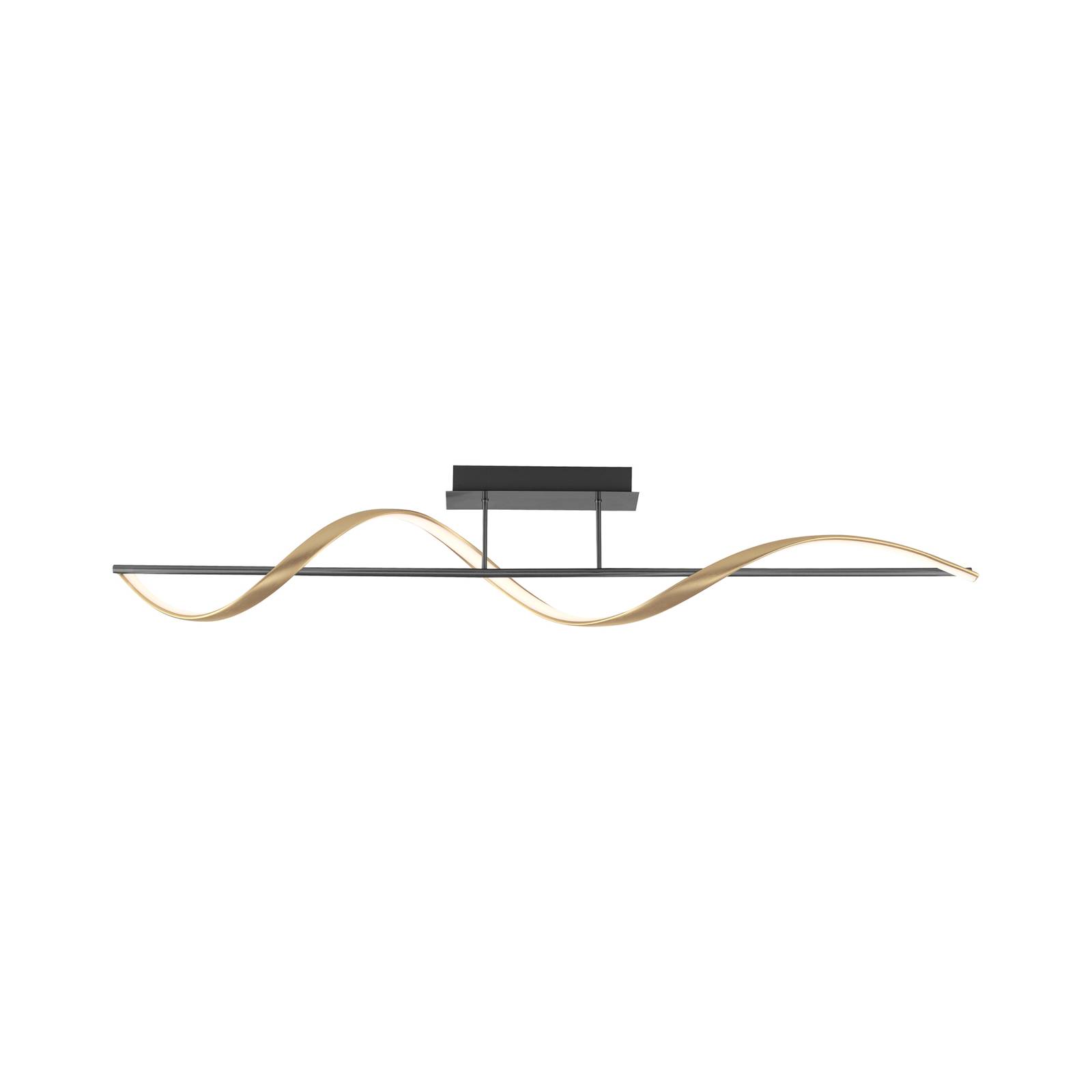 Paul Neuhaus Q-Swing Deckenlampe anthrazit/messing