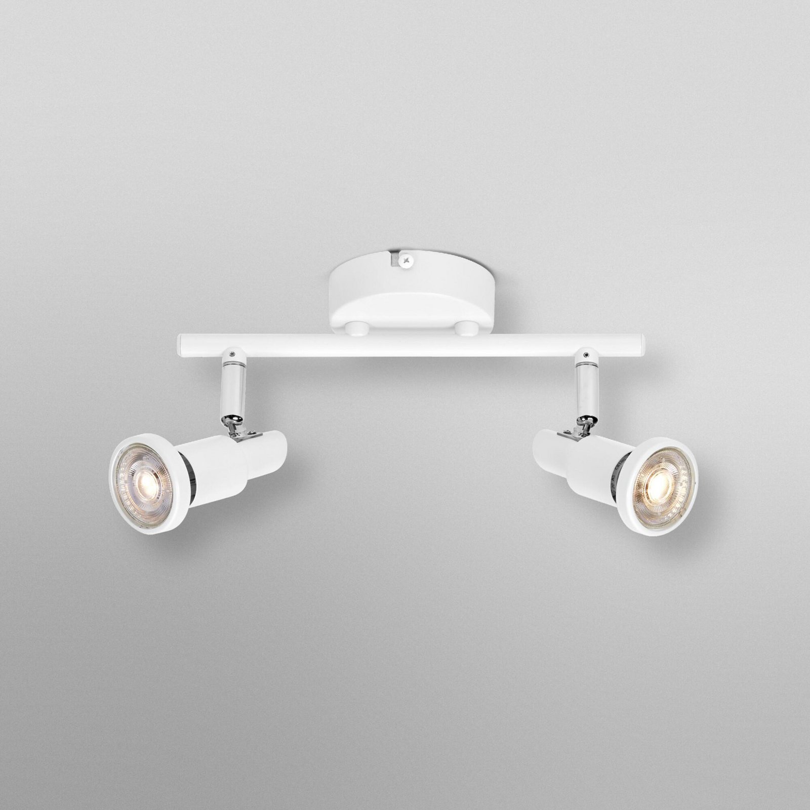 Reflektor sufitowy OSRAM, biały, 2-punktowa, metalowy, GU10-LED 927 ściemniany