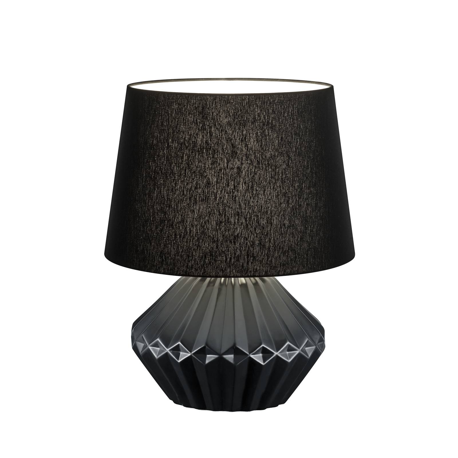 Lampe à poser Kera abat-jour tissu 46 cm