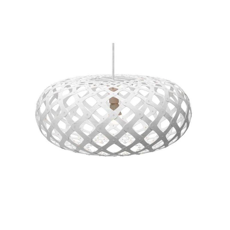 David Trubridge ltd - Kina Pendelleuchte Ø60 Weiß 2 Seiten David Trubridge