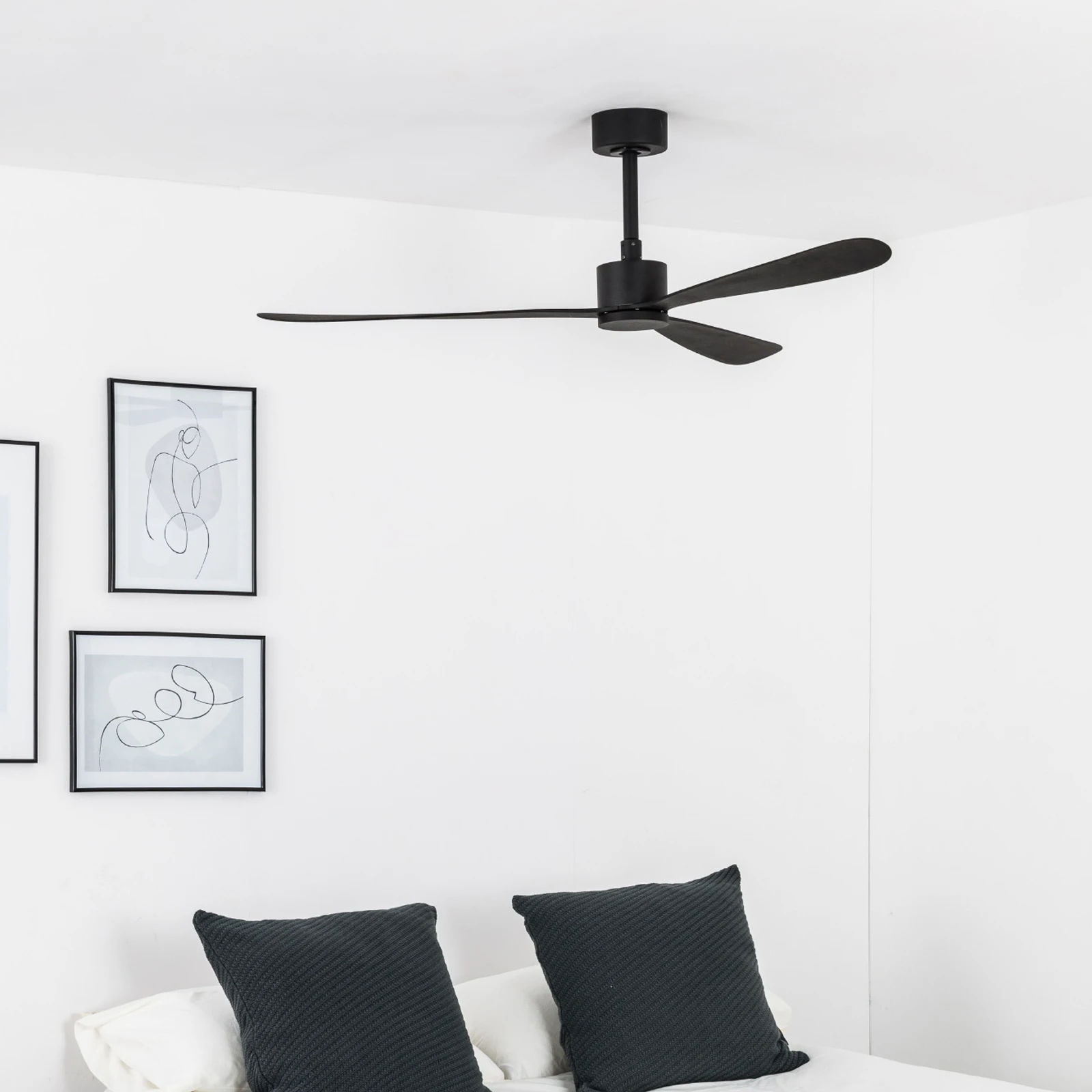Deckenventilator Amelia, DC-Motor 3 Flügel schwarz