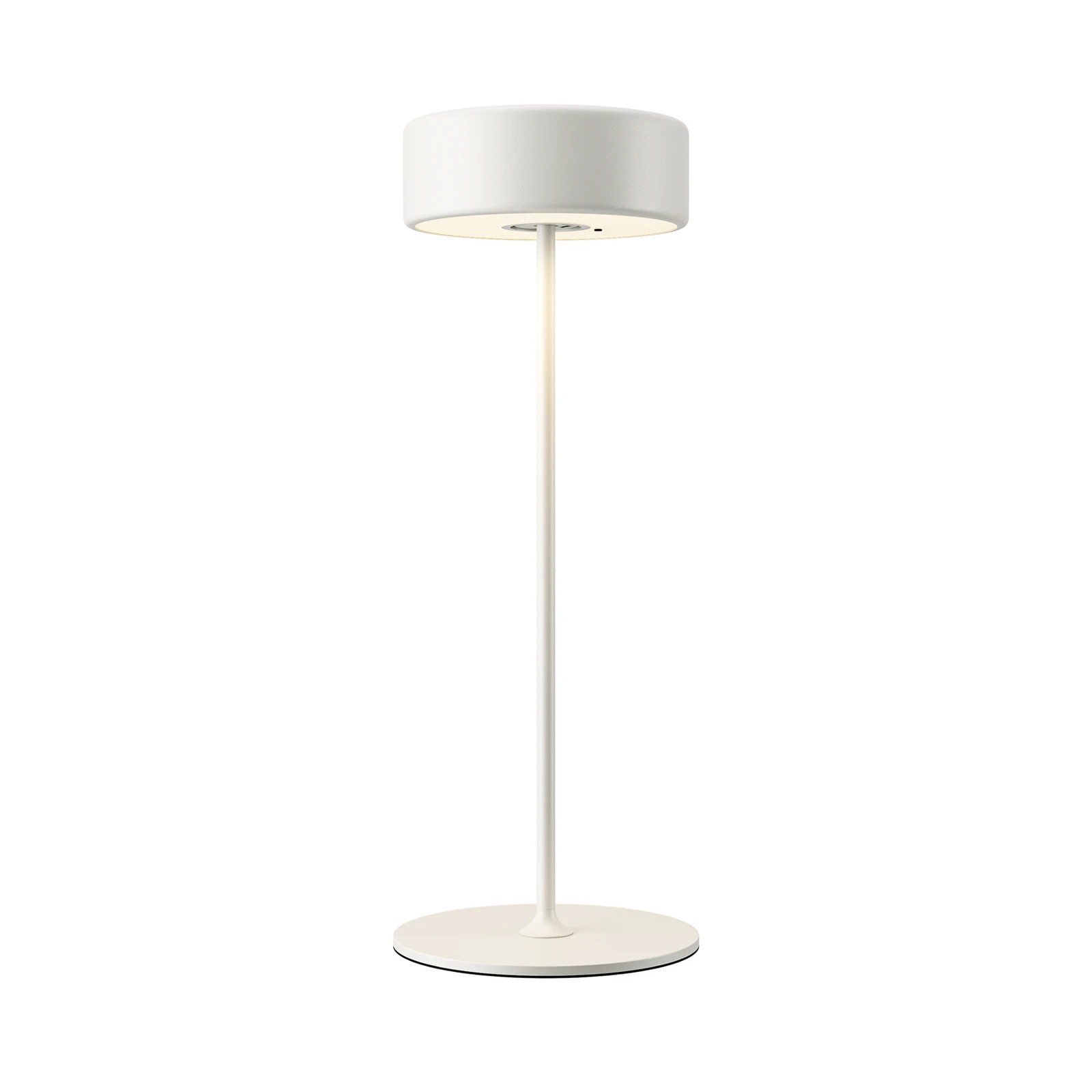 Maytoni Lámpara de mesa LED recargable AI Collaboration, aluminio, blanco