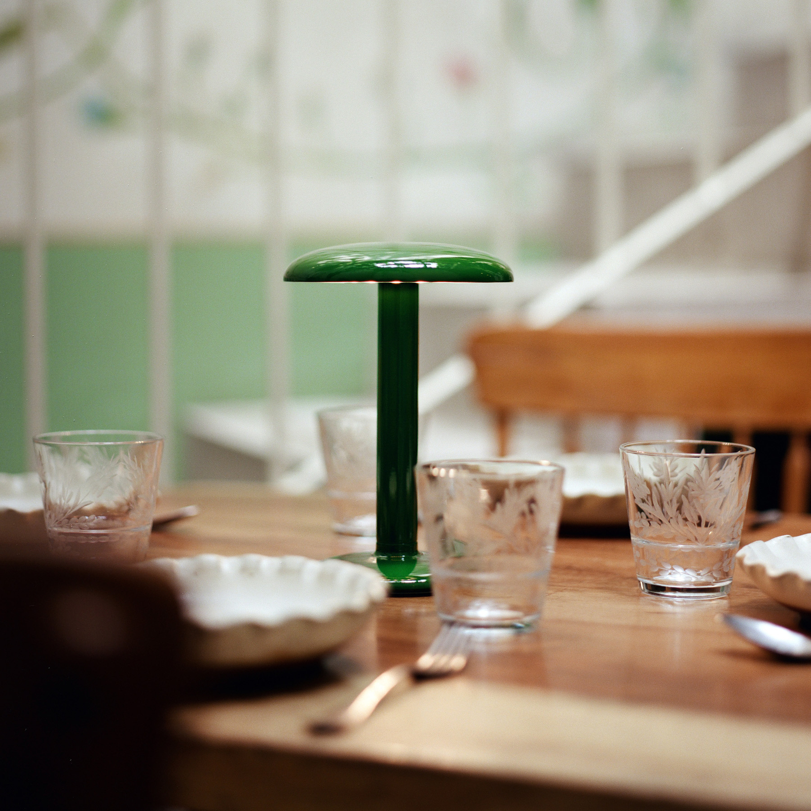 Gustave Portable Tischleuchte Lacquered Green - Flos