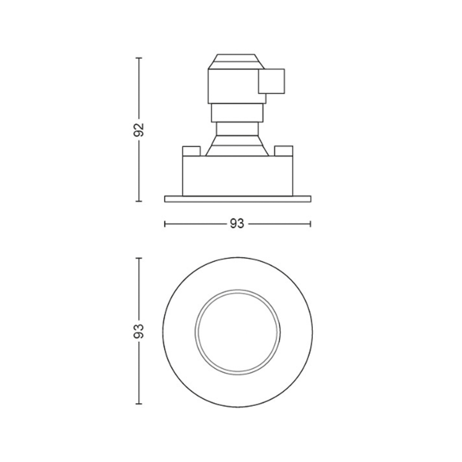 Philips Hue Adore innfelt spot, 1-pakning forlengelse