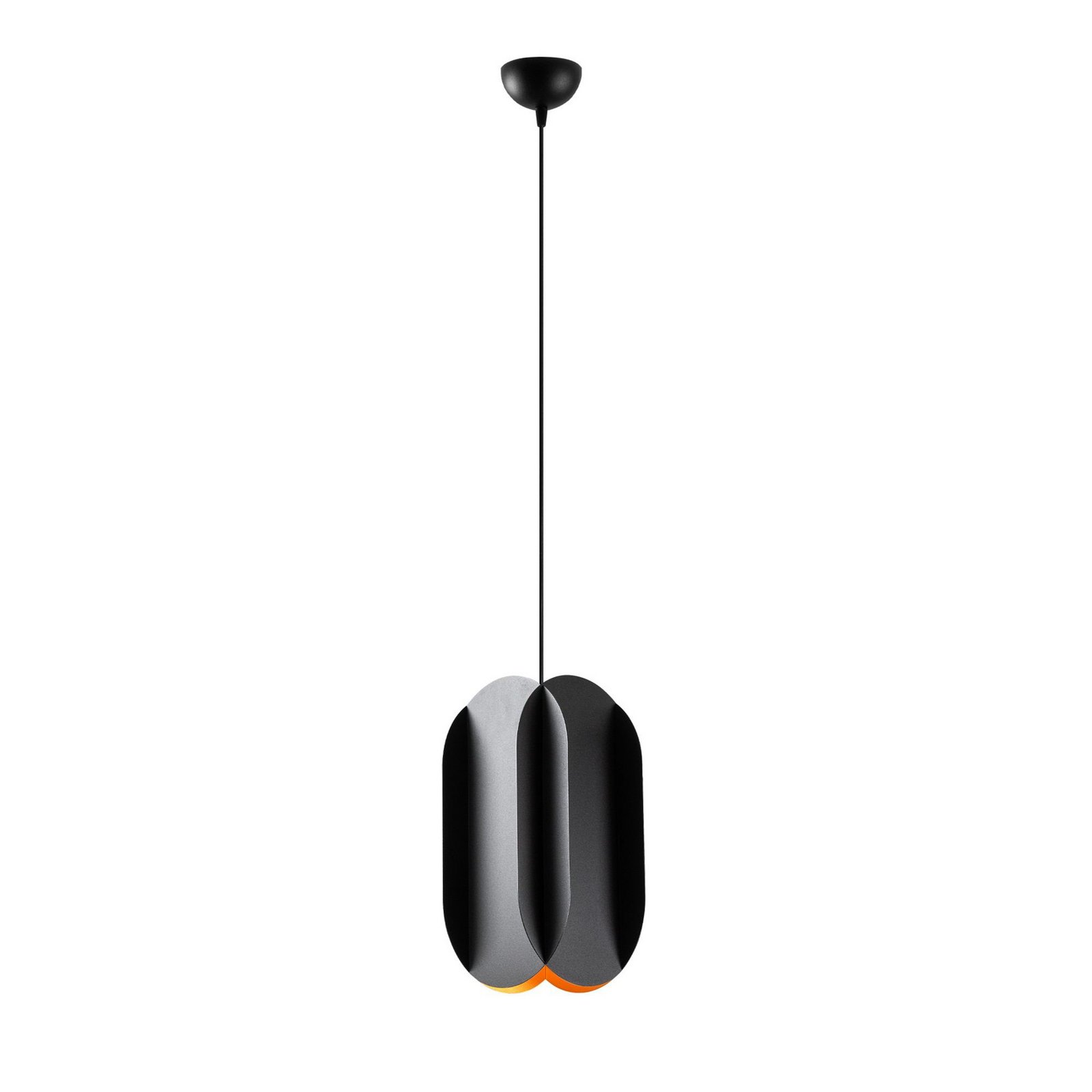 Hänglampa Corner, svart, höjd 35 cm, metall, E27 Hänglampa Corner, svart, höjd 35 cm, metall, E27