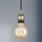 Jailhouse socket hanging light matt brass