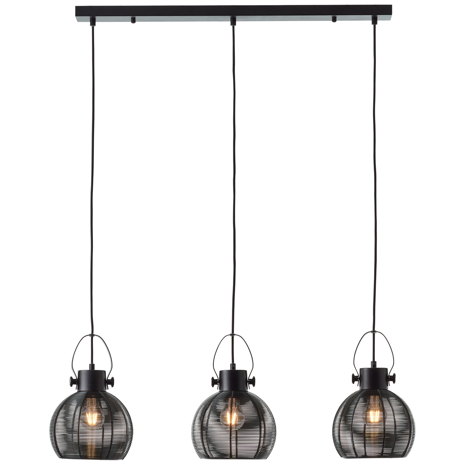 Sambo pendant light, beam, 3-bulb