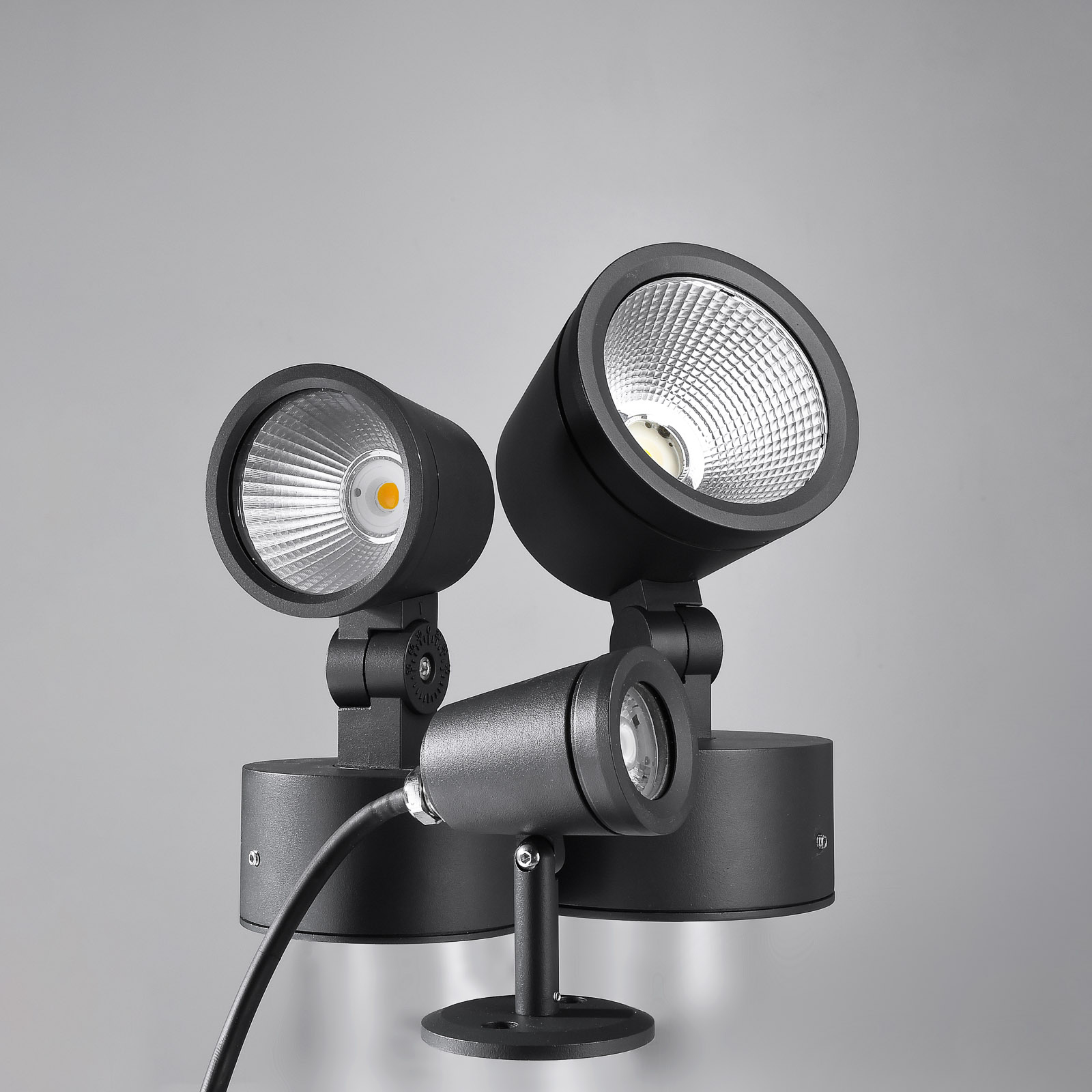 Deko-Light Colt LED outdoor spotlight warm white 1,090 lumens, die-cast aluminium, glass, 15 W, energy efficiency: A+, W: 12 cm, H: 22 cm