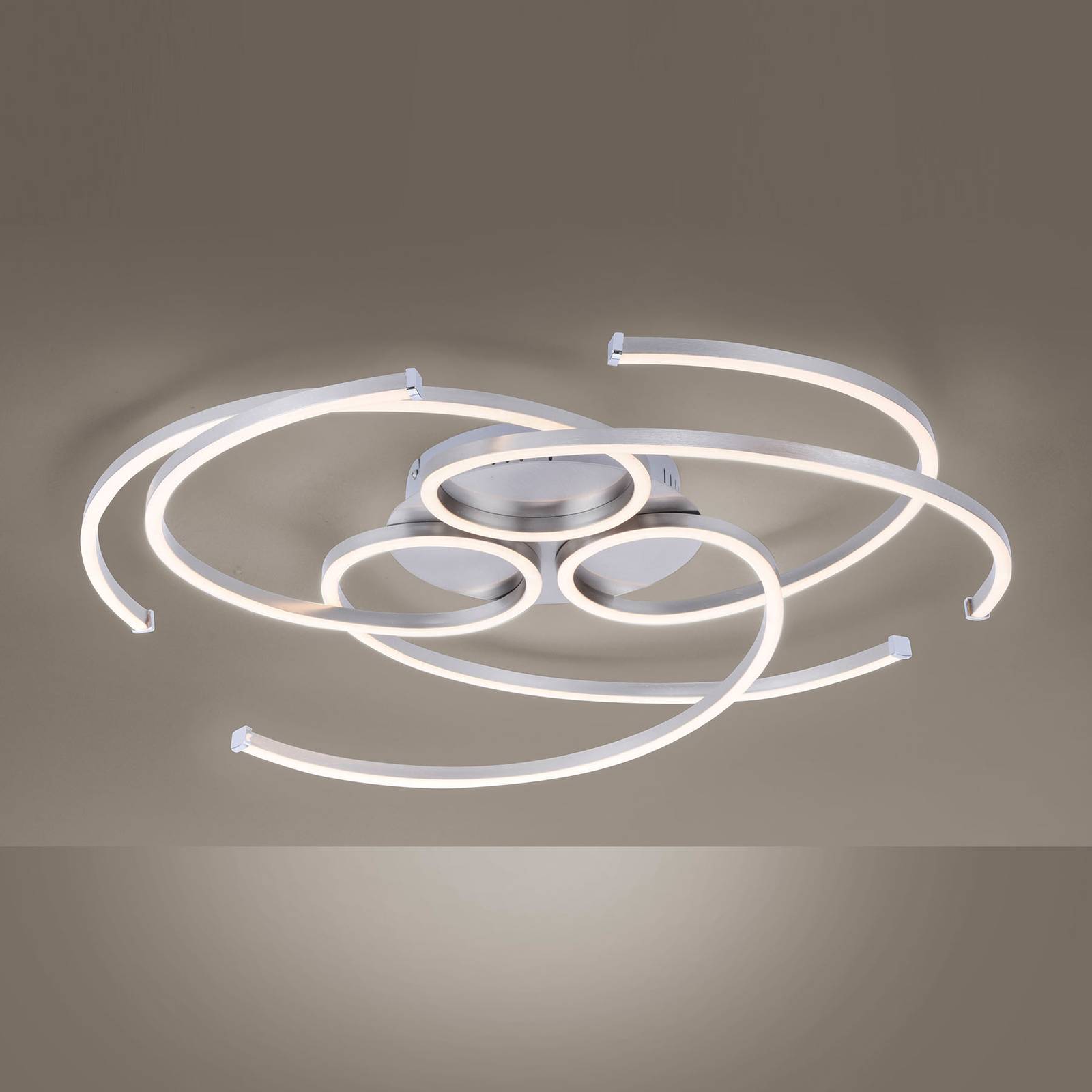 Danilo LED ceiling light, dimmable via wall switch