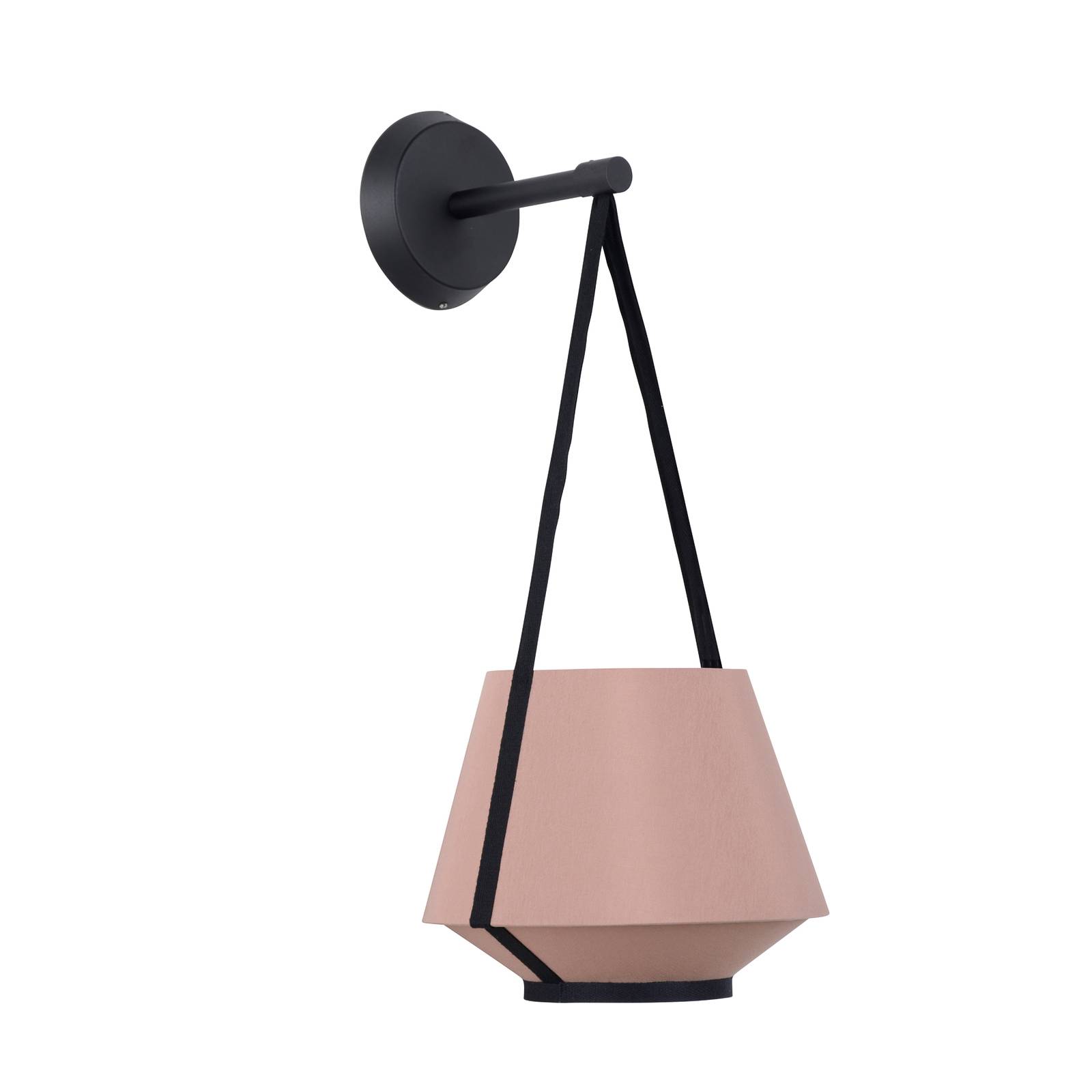 forestier - carrie xs kinkiet, nude, do salonu / jadalni, bawe?na, metal, tkanina, e27, 15w, szer. 20 cm, wys. 47 cm