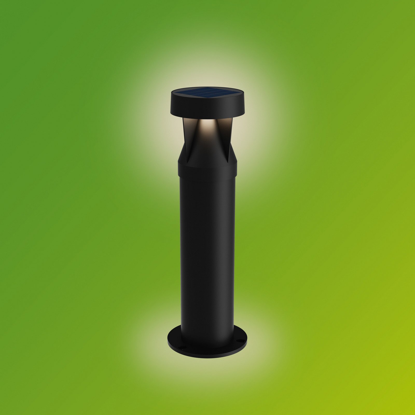 Philips LED-Solar-Sockelleuchte Avery, schwarz, IP44