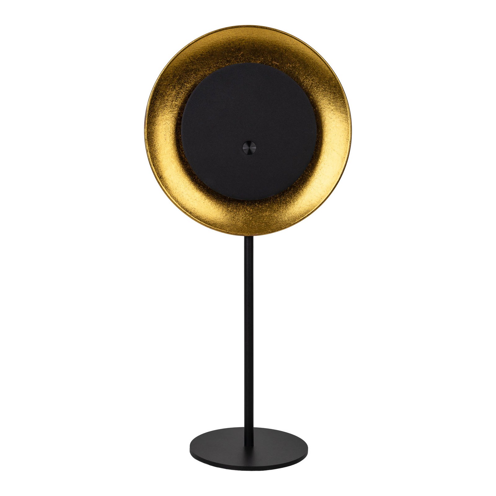 LED-Akku-Tischleuchte Solan, μαύρο/χρυσό, ηλιακό, IP54 LED-Akku-Tischleuchte Solan, μαύρο/χρυσό, ηλιακό, IP54