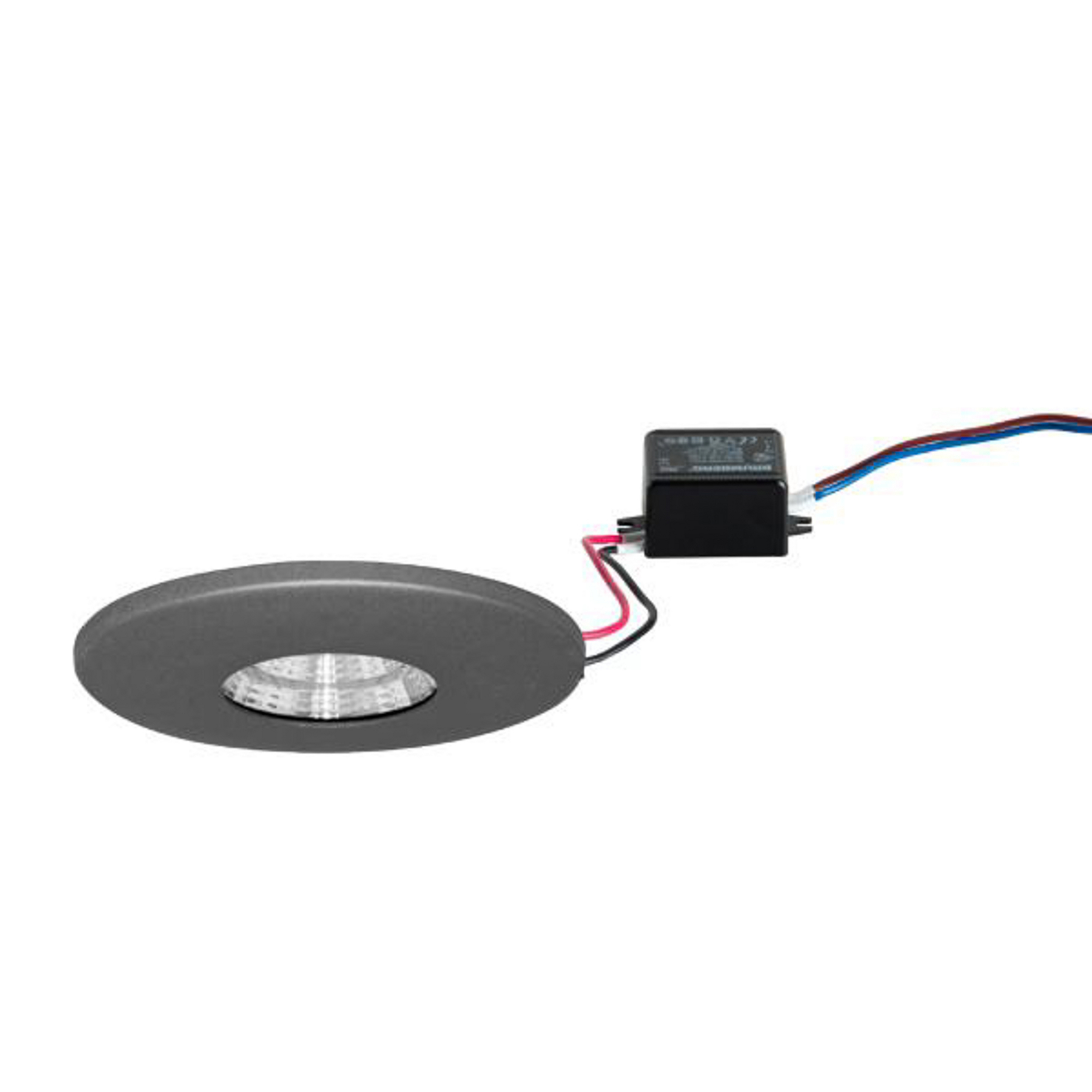BRUMBERG Adapt downlight LED, titanio satinato