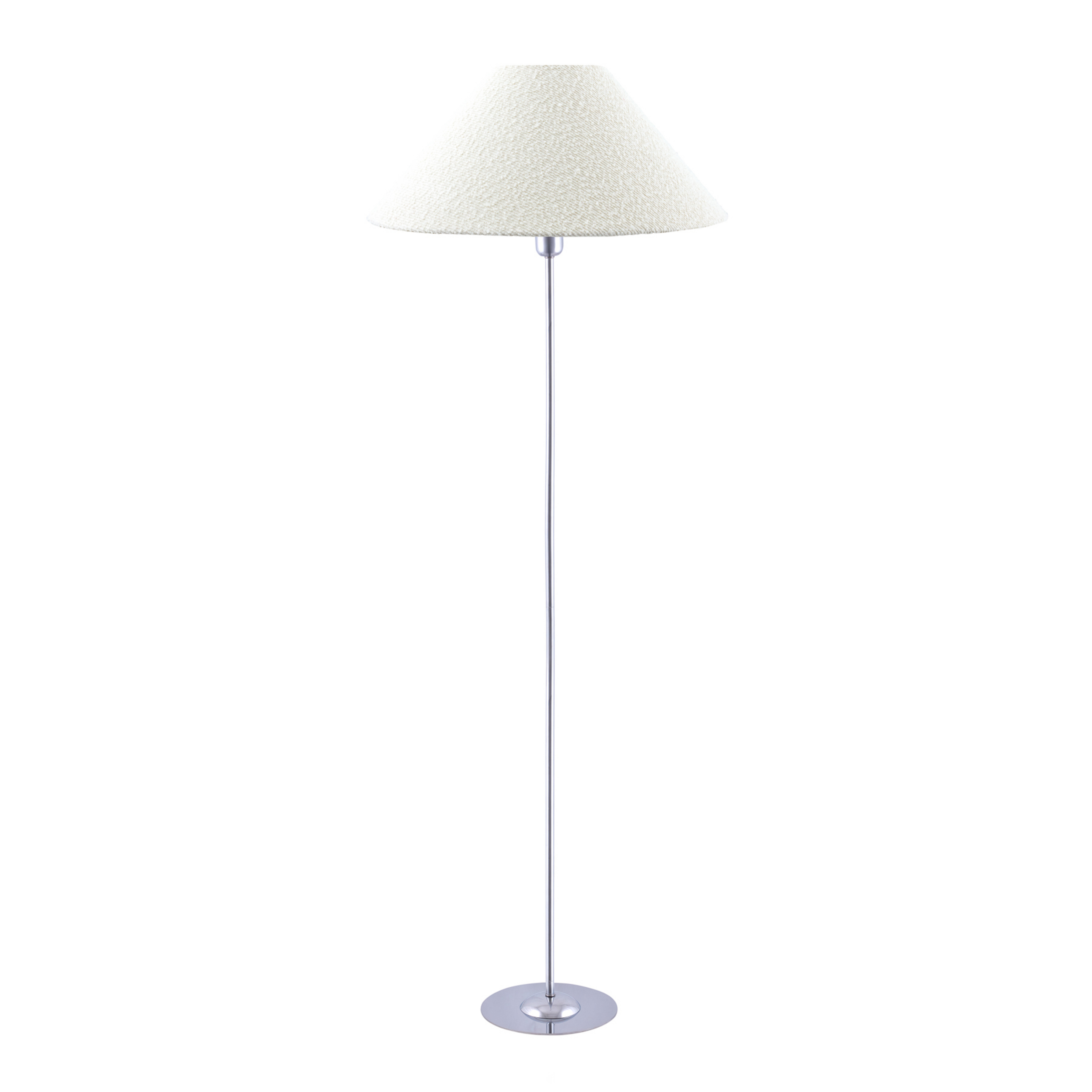 Iris Stehleuchte creme/chrom Textil Ø 45 cm - Globen Lighting