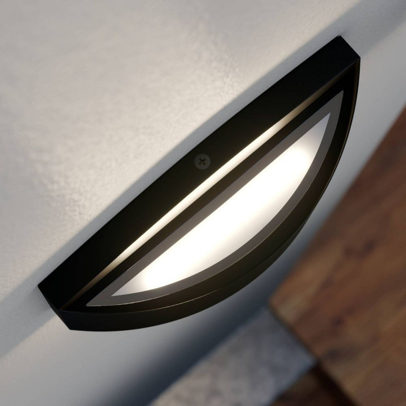 Evric LED Aplica de Exterior L20,3 Black - Lindby