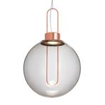 Modo Luce Orb LED hanging light, copper, Ø 40 cm
