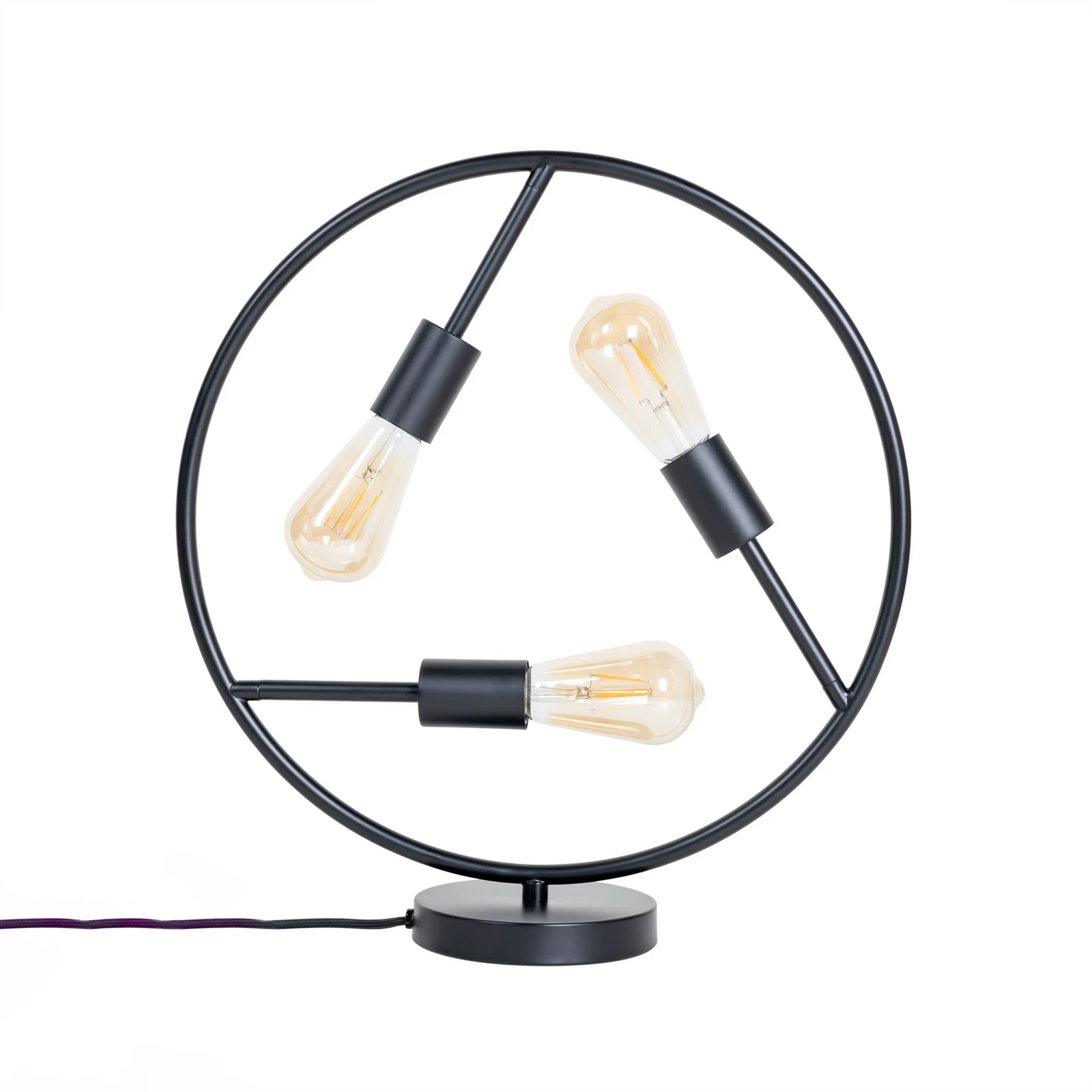 Lucande Linnard tafellamp van ijzer, 3-lamps