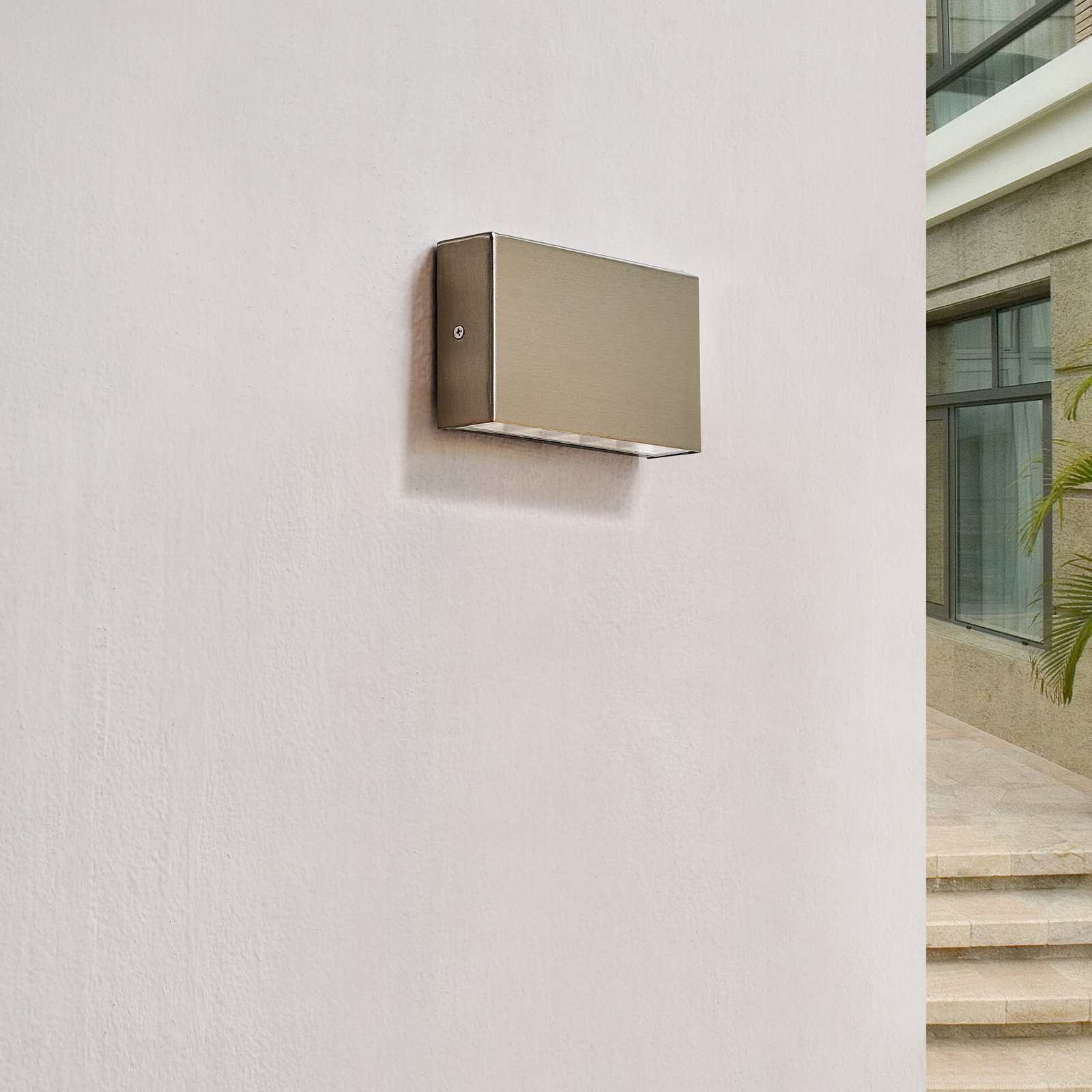Arcchio Karline LED luminária de parede exterior em aço inoxidável 4W