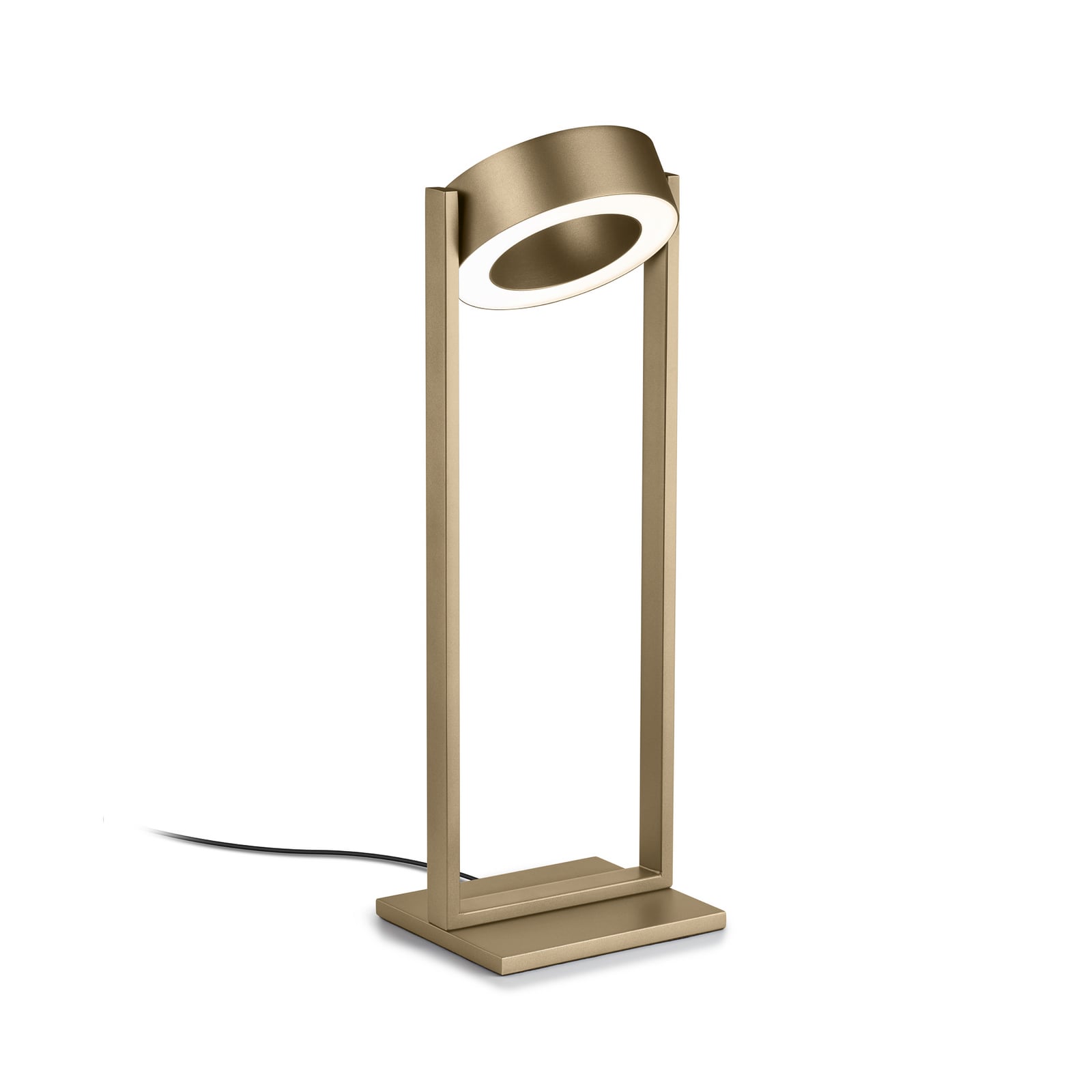 Candeeiro de mesa LED Wega em bronze com efeito, altura 45 cm, controlo por