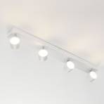 Star four-bulb LED ceiling spot, white, WarmGlow