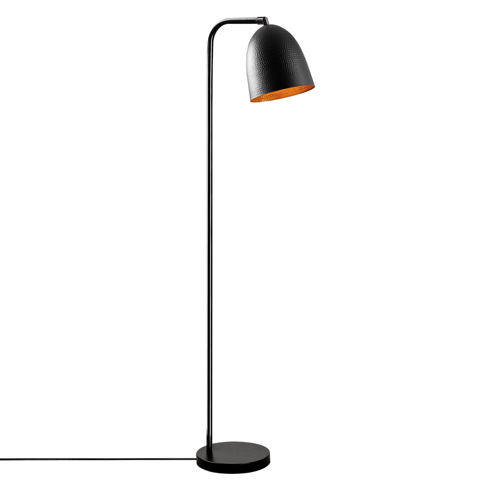 Tattoo 4090 floor lamp, black, metal, height 120 cm