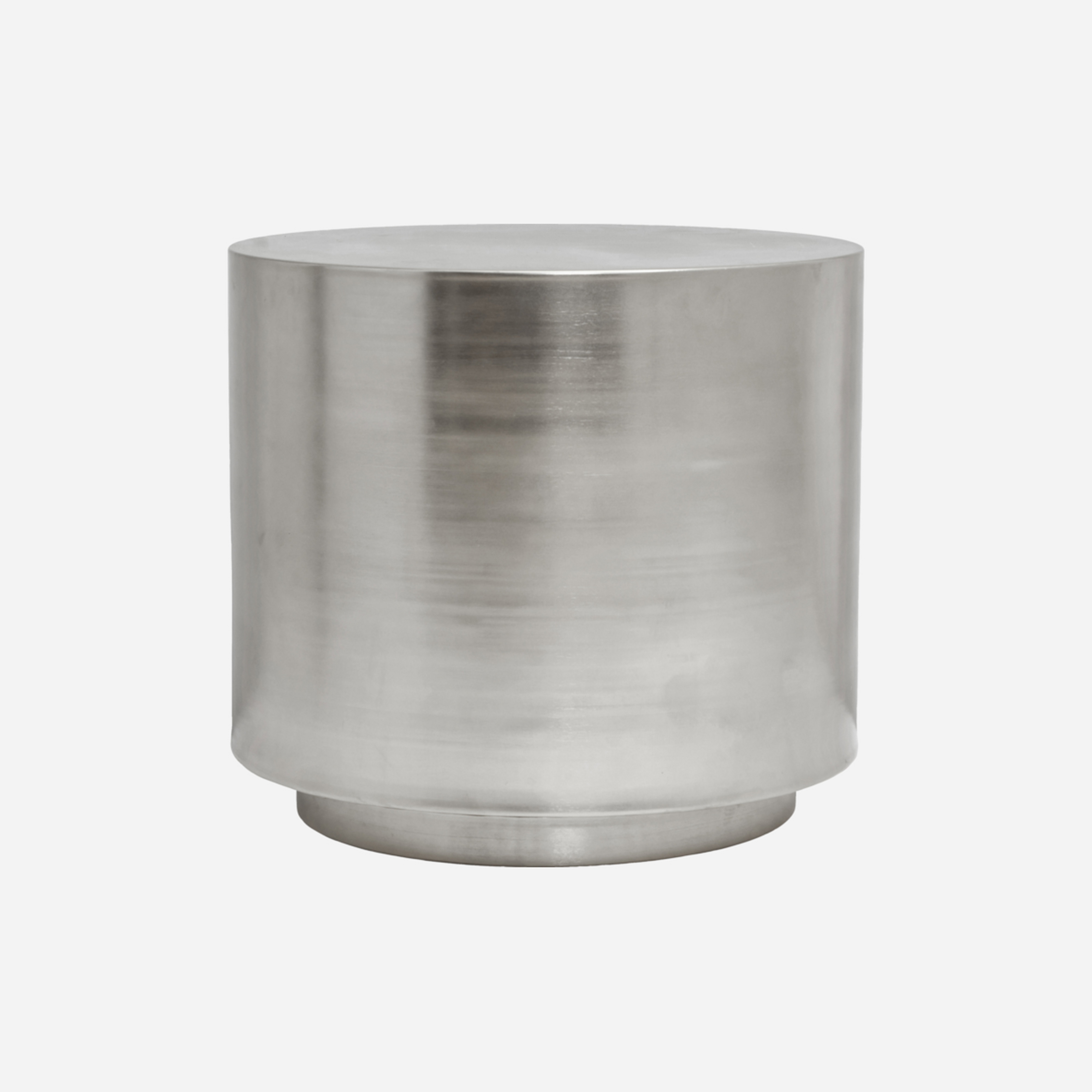 HDStep side table, matt silver, height 46 cm - House Doctor