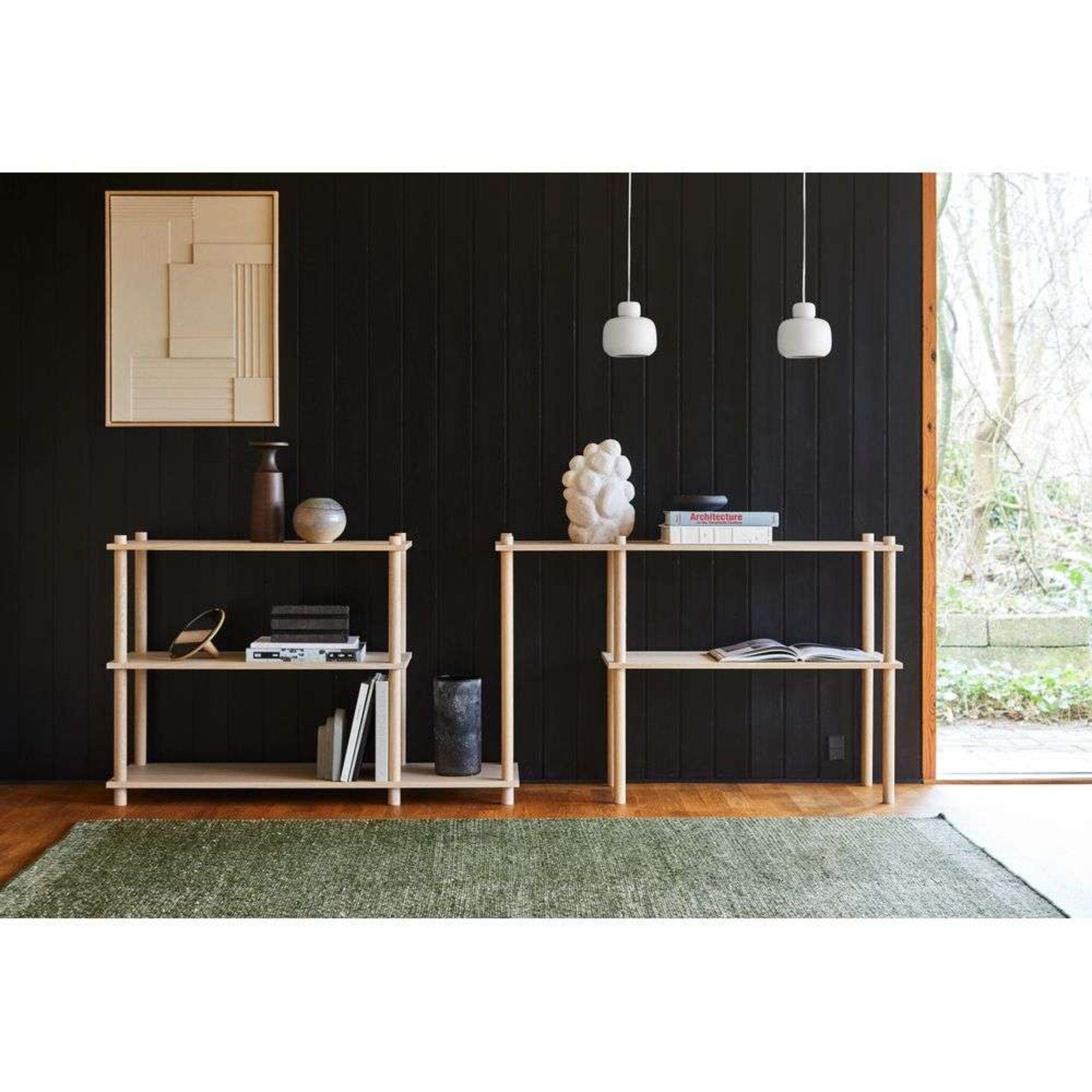 Stone Lustră Pendul Small Black - Woud