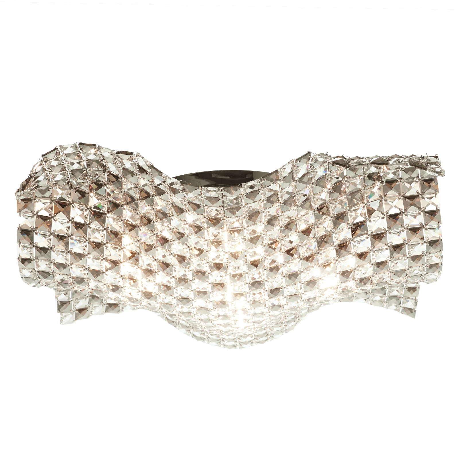 Plafonnier Saten en cristal 56 cm