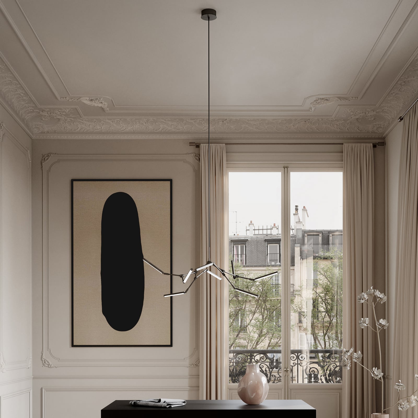 LED viseća lampa, brončana, 124 cm, 8 žarulja. - 101 Copenhagen