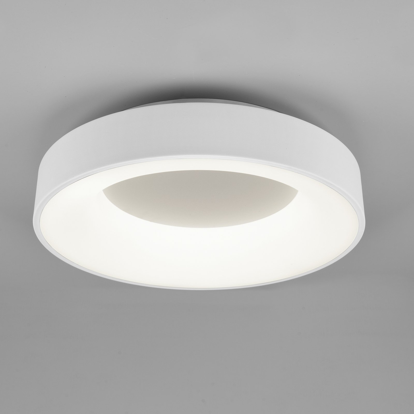 LED-taklampa Girona, switchdim, vit