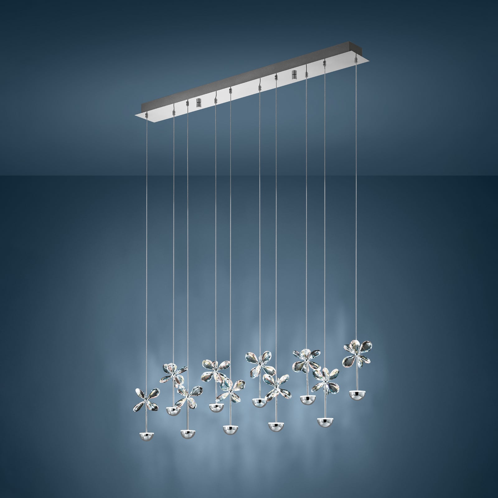 Závěsné světlo Pianopoli chrom délka 87 cm - EGLO Stars of Light