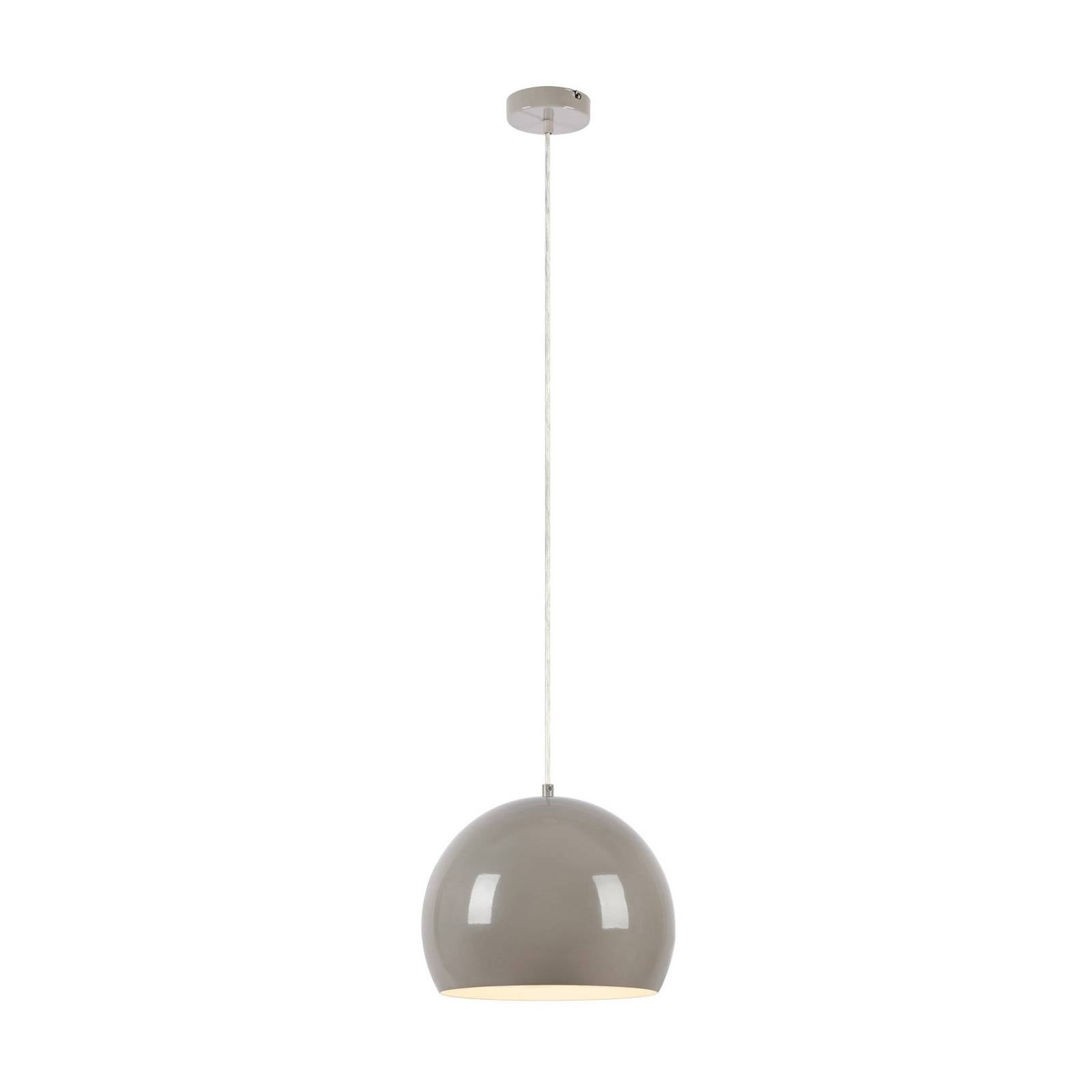 Pendellampe Pop, Ø 28 cm, greige, Metall