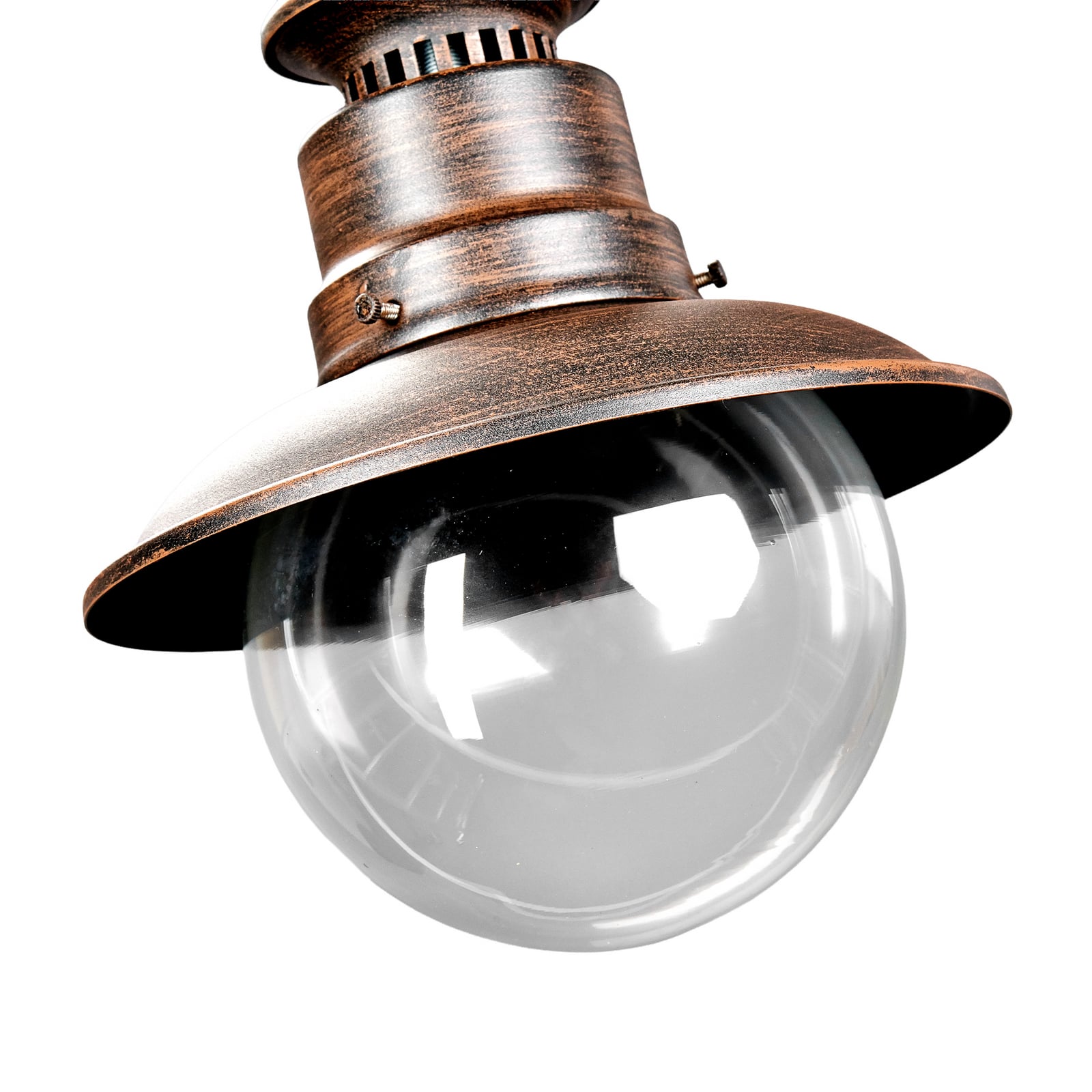 Eddie Buiten Hanglamp Rust/Clear - Lindby Eddie Buiten Hanglamp Rust/Clear - Lindby