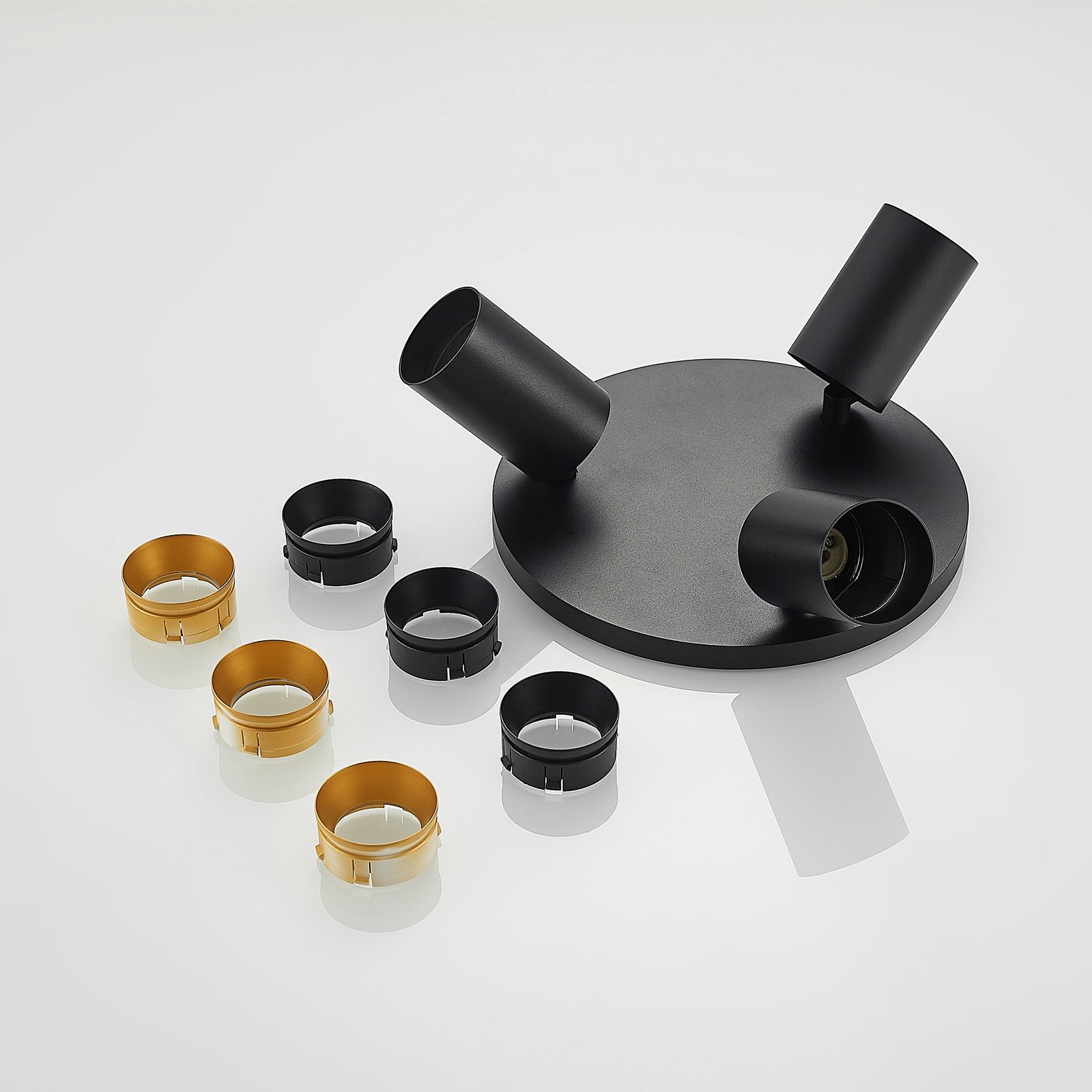 Brinja 3 Round Deckenleuchte Black - Arcchio