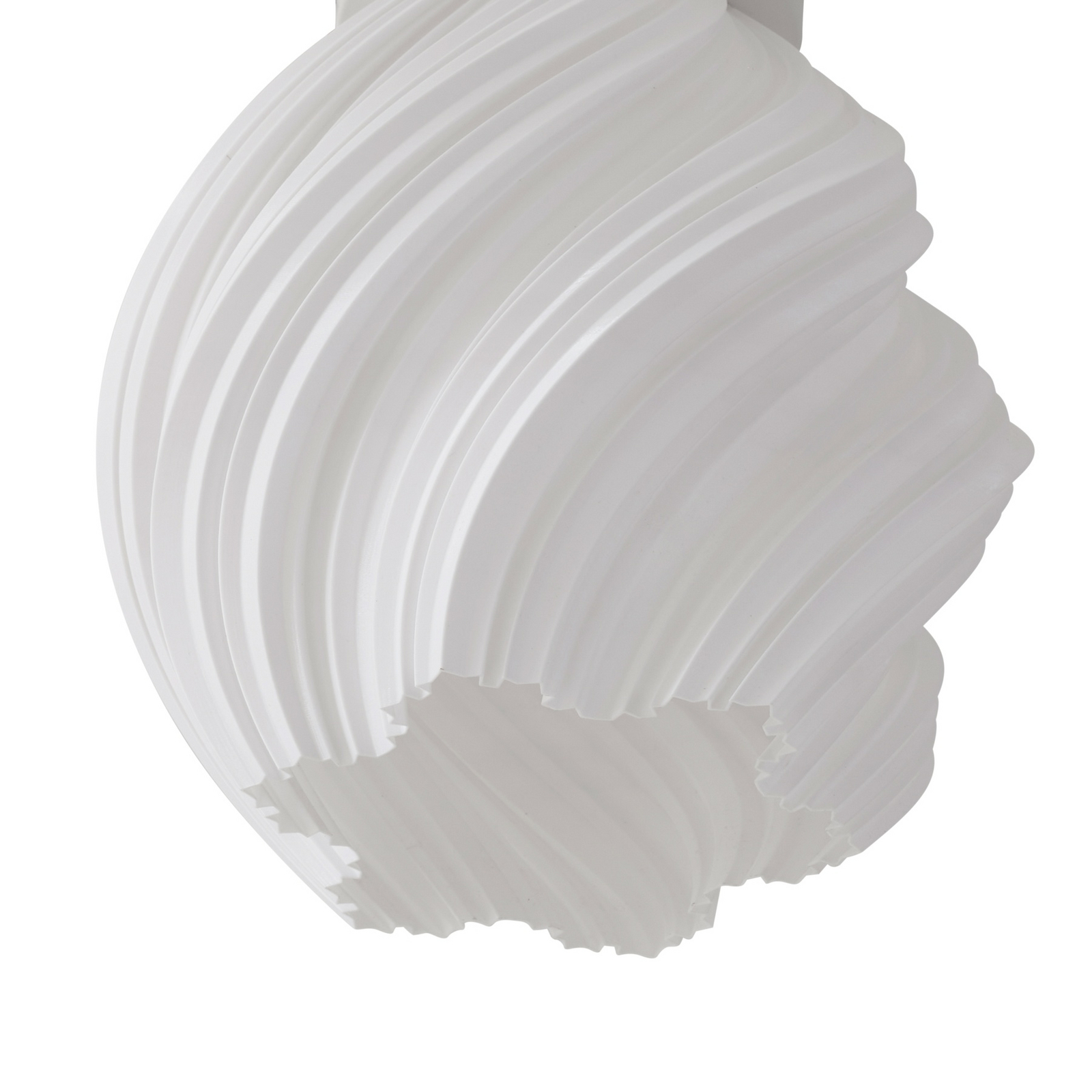 Lindby plafondlamp Nuvia, hoogte 32 cm, wit, gedraaid