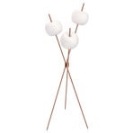 Kundalini Kushi - modern LED floor lamp, copper